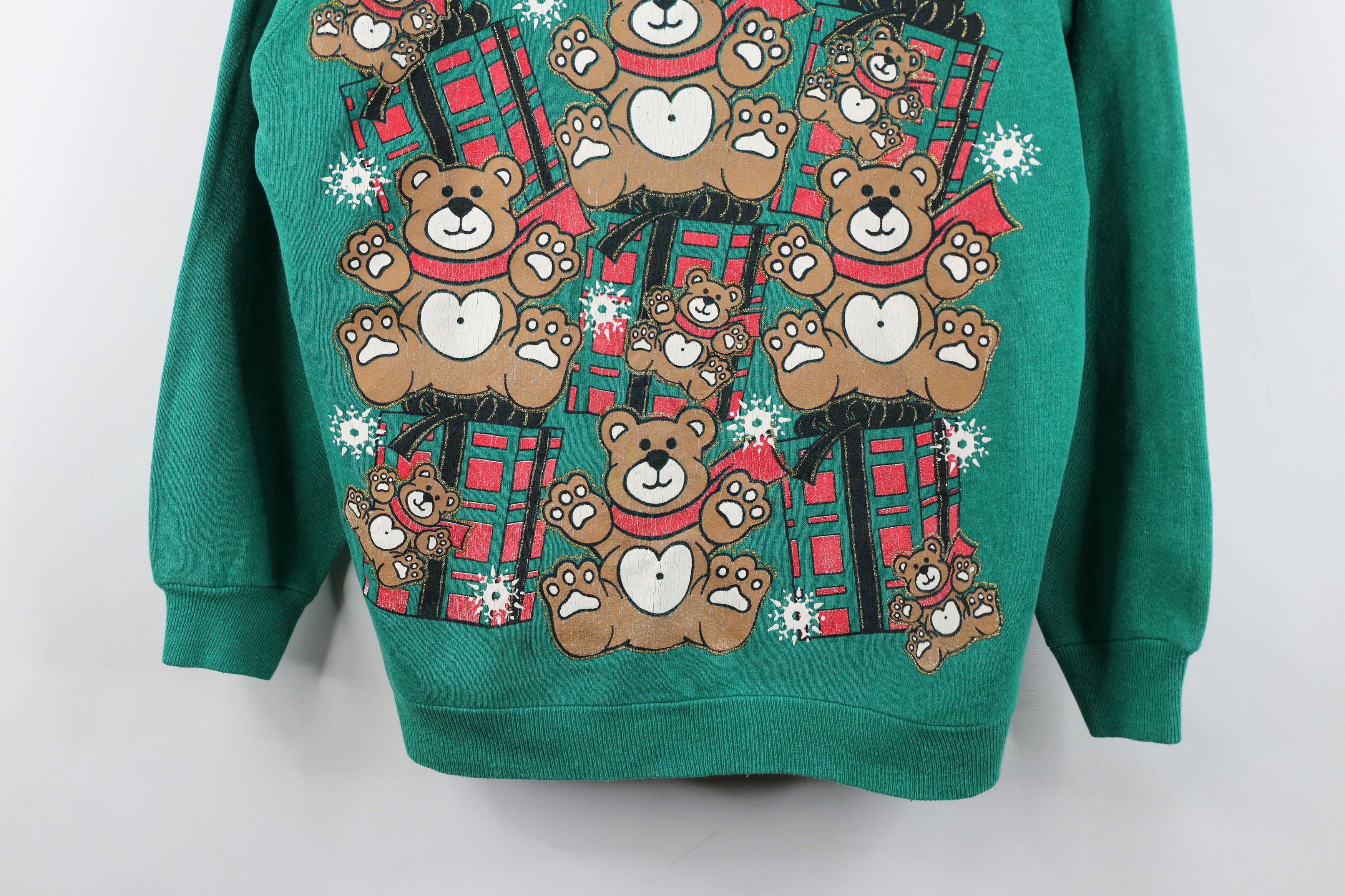Vintage Vintage 80s 90s Streetwear Christmas Bear Sweatshirt USA Size M / US 6-8 / IT 42-44 - 3 Thumbnail