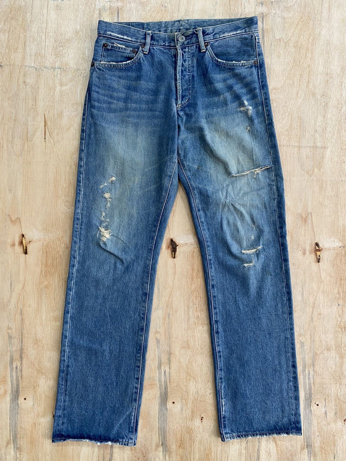 Journal Standard Journal Standard Indigo Distressed Jeans Size US 31 - 1 Thumbnail