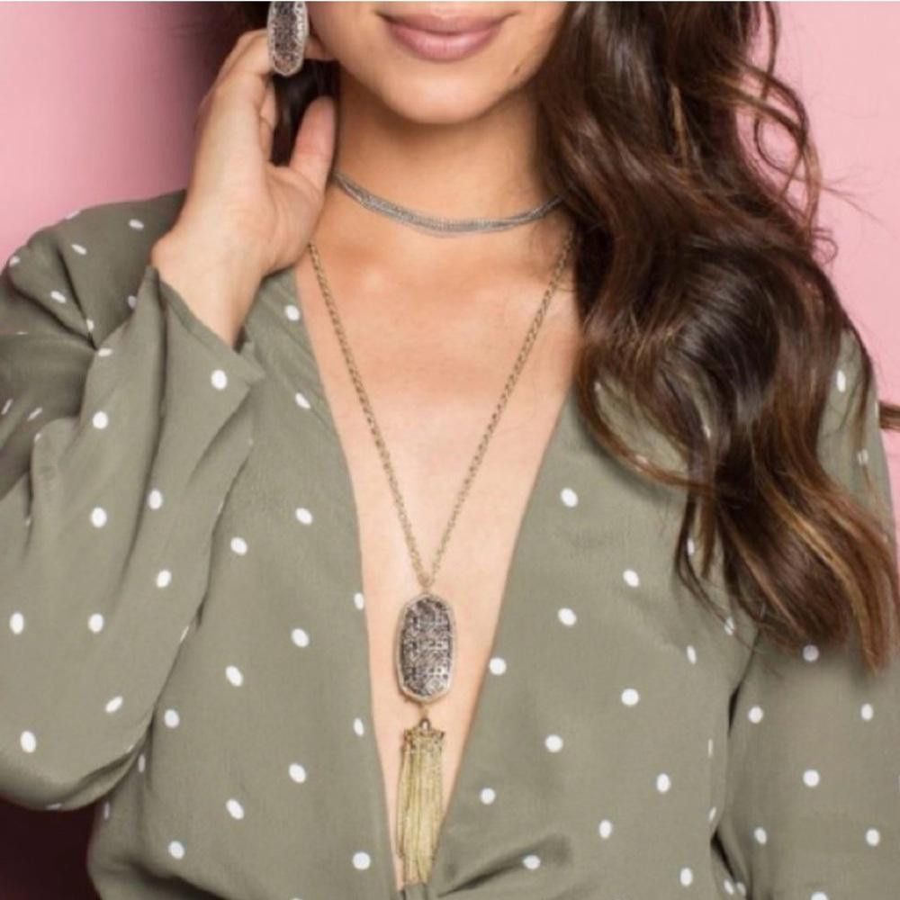 Kendra Scott Kendra Scott Rayne Gold Silver Two Tone Filigree Necklace Size ONE SIZE - 2 Thumbnail