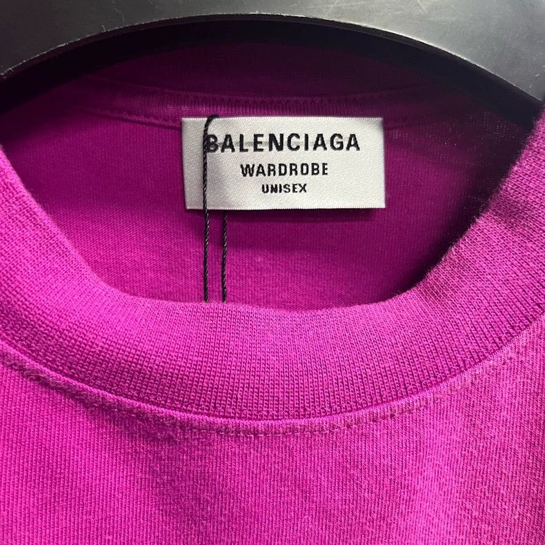 Balenciaga Balenciaga Pink cola classic logo tie-dyed embroidered shor Size US XXS / EU 40 - 2 Thumbnail