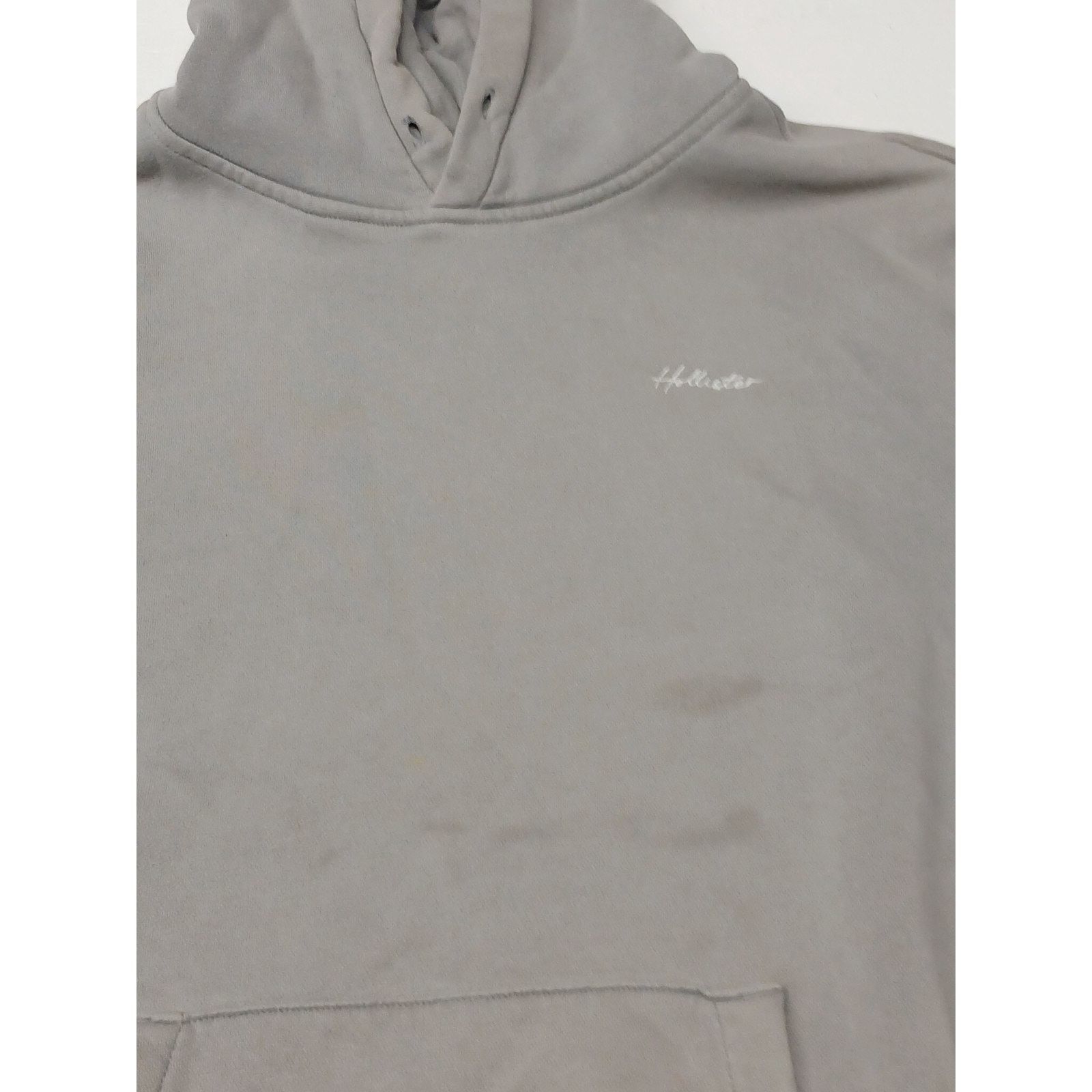 Hollister Hollister (Medium) Men's Gray Relaxed Fit Hoodie Sweatshirt Size M / US 6-8 / IT 42-44 - 3 Thumbnail