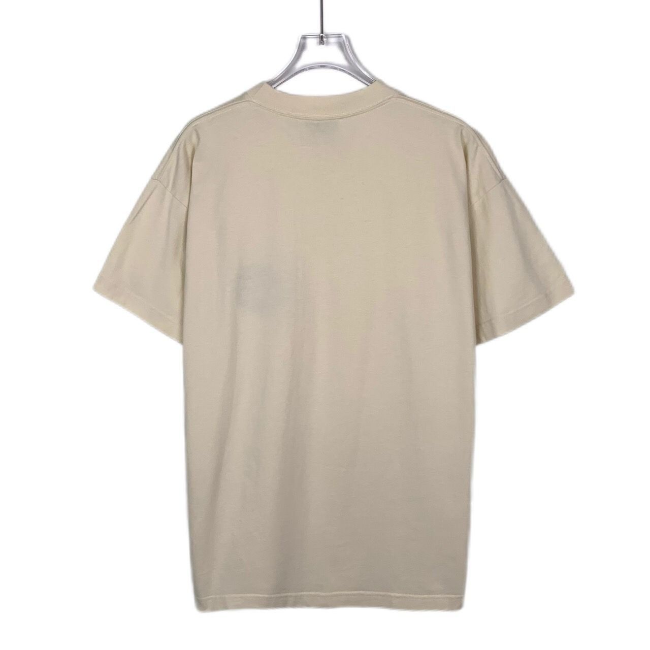 Balenciaga Balenciaga Logo Wheat Embroidery Round Neck Beige Cotton T-s Size S / US 4 / IT 40 - 7 Thumbnail
