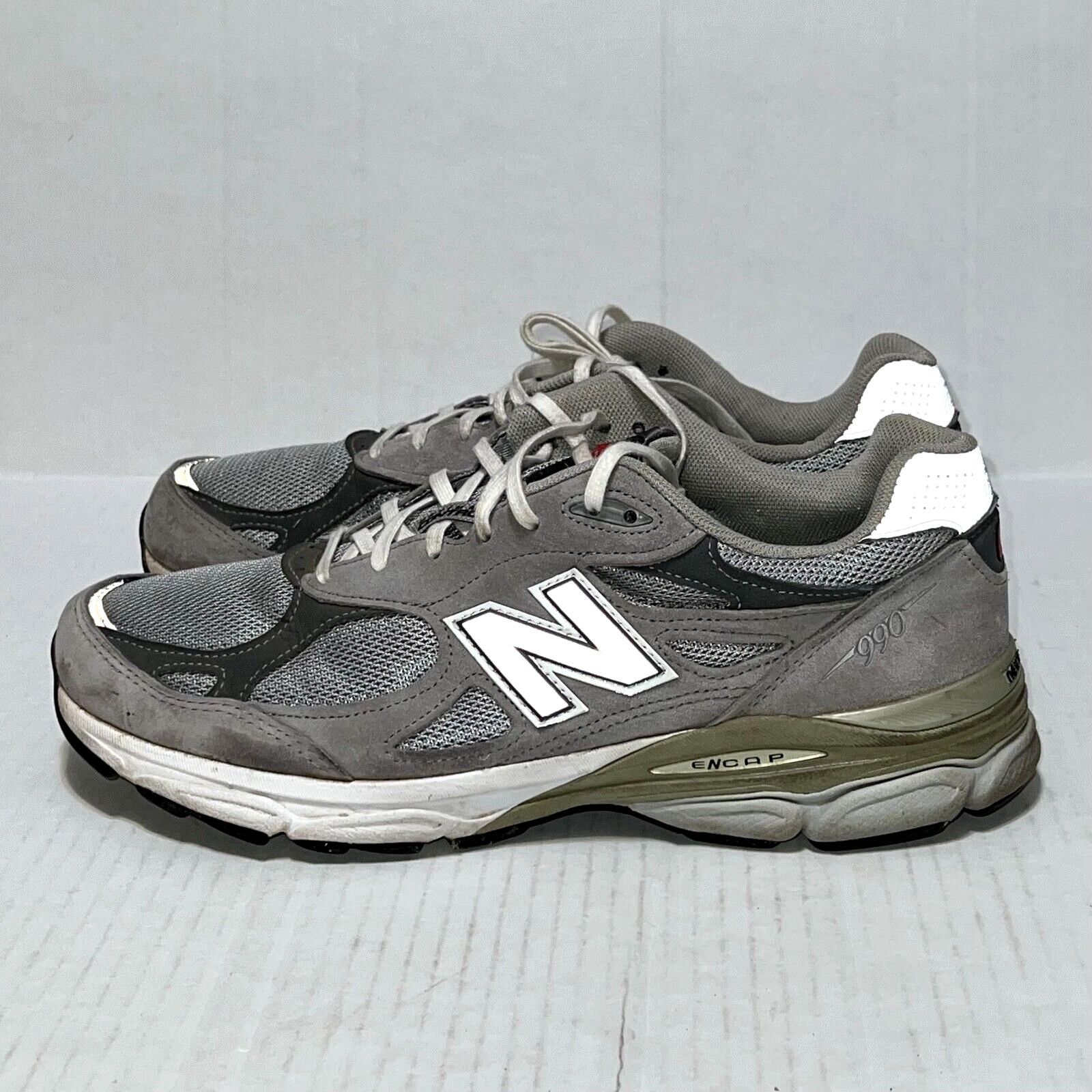 New Balance New Balance Mens 990V3 M990GL3 Gray Sneakers Size 12 D USA Size US 12 / EU 45 - 6 Thumbnail