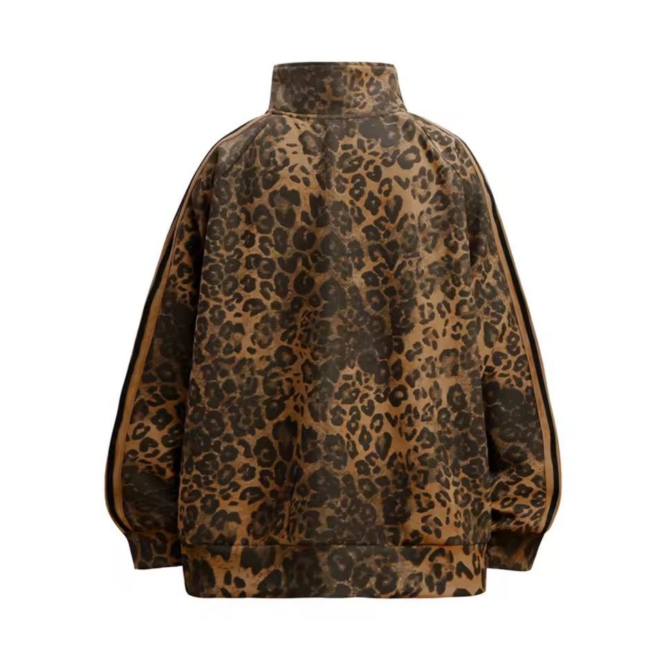 Other Leopard Retro Vintage Style Zipper Jacket Sweatshirt Size US M / EU 48-50 / 2 - 2 Thumbnail