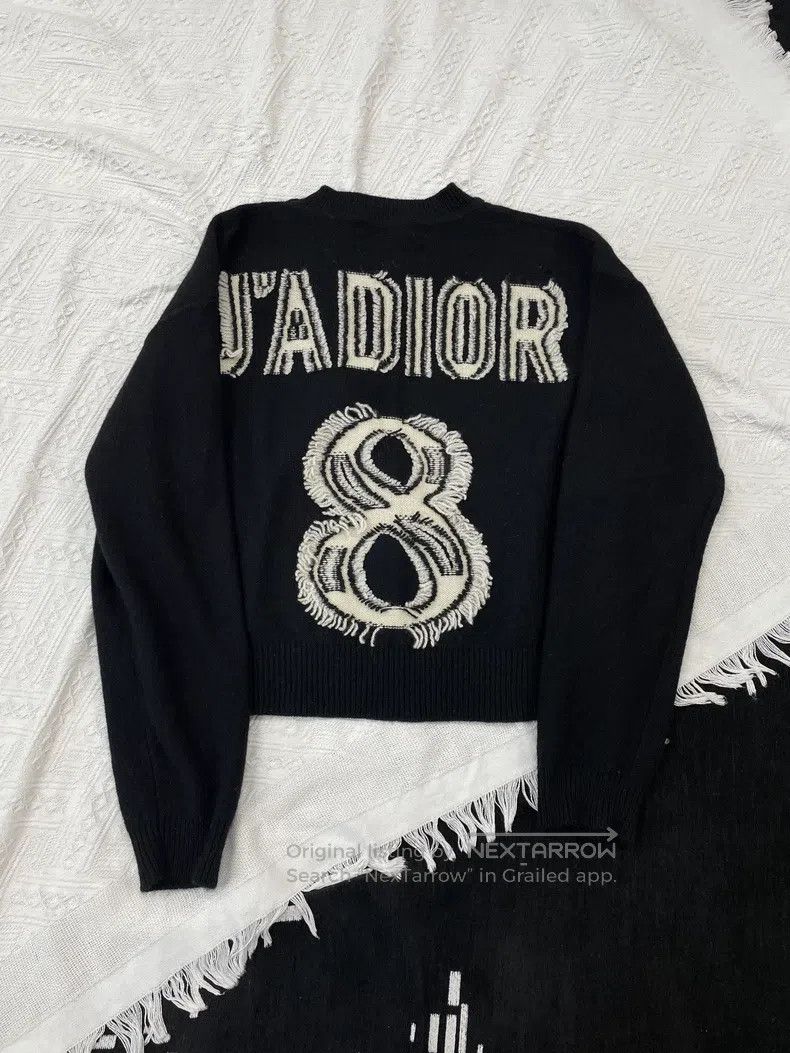 Dior Dior Black back tassel letter logo 8-character cashmere sw Size XS / US 0-2 / IT 36-38 - 1 Thumbnail