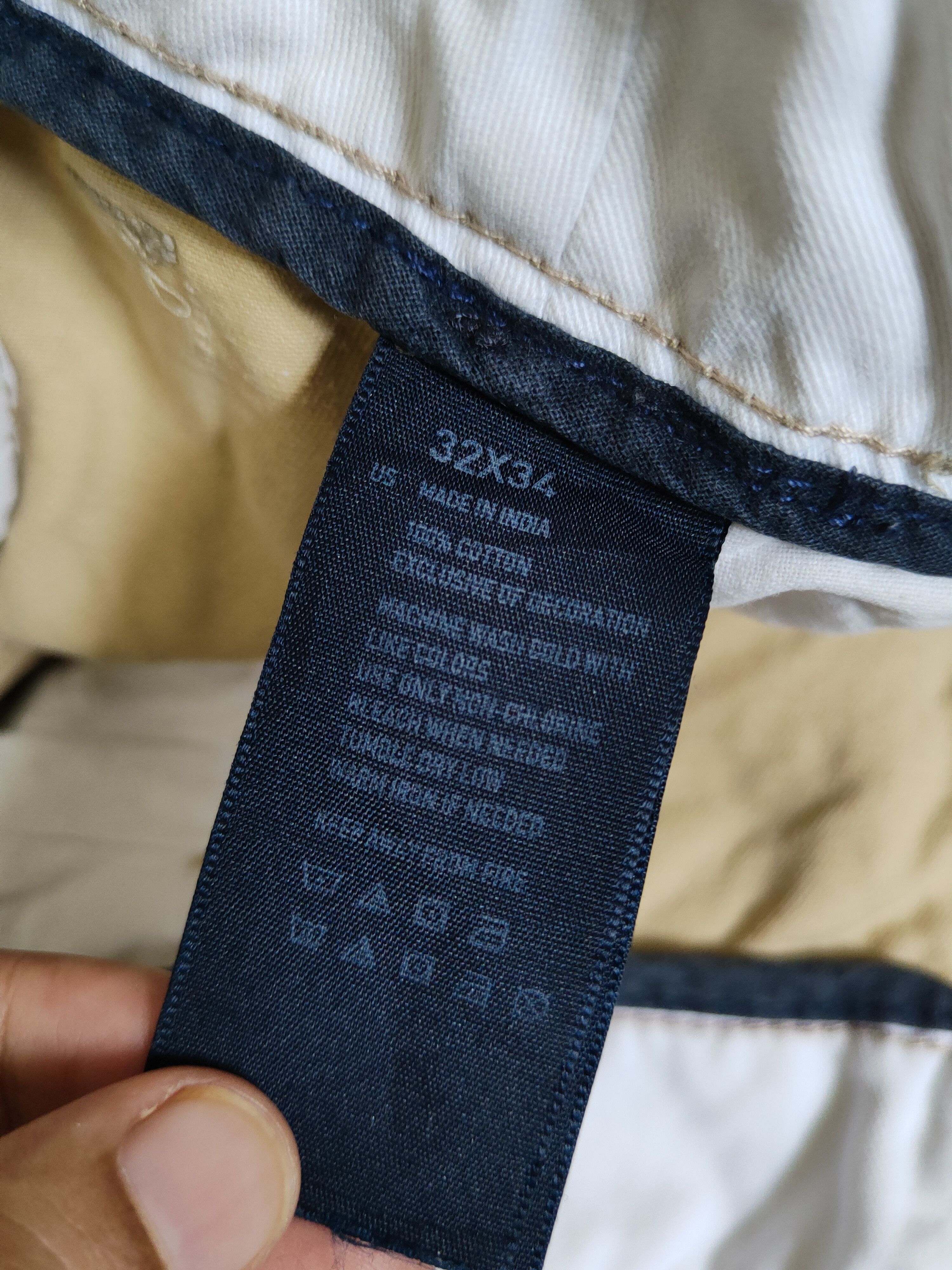 American Eagle Outfitters × Japanese Brand × Vintage American Eagle Outfitters Yellow Casual Pants #S2744 Size US 32 / EU 48 - 13 Thumbnail
