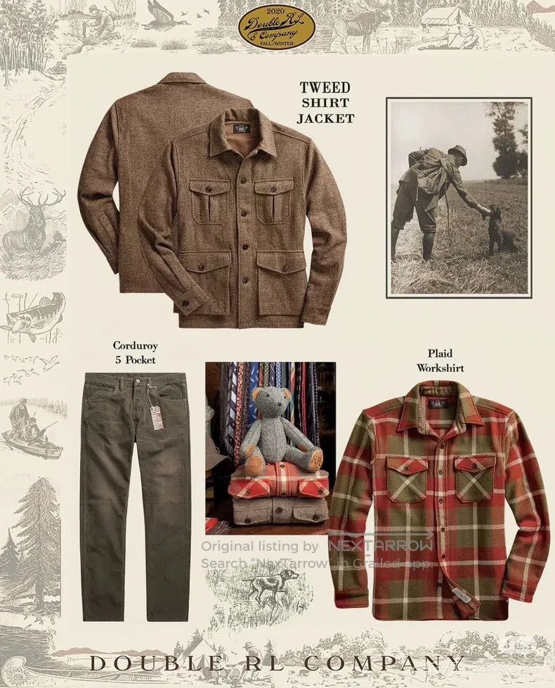 RRL Ralph Lauren RRL Ralph Lauren Thick plaid leather reinforced workwear l Size US L / EU 52-54 / 3 - 8 Thumbnail