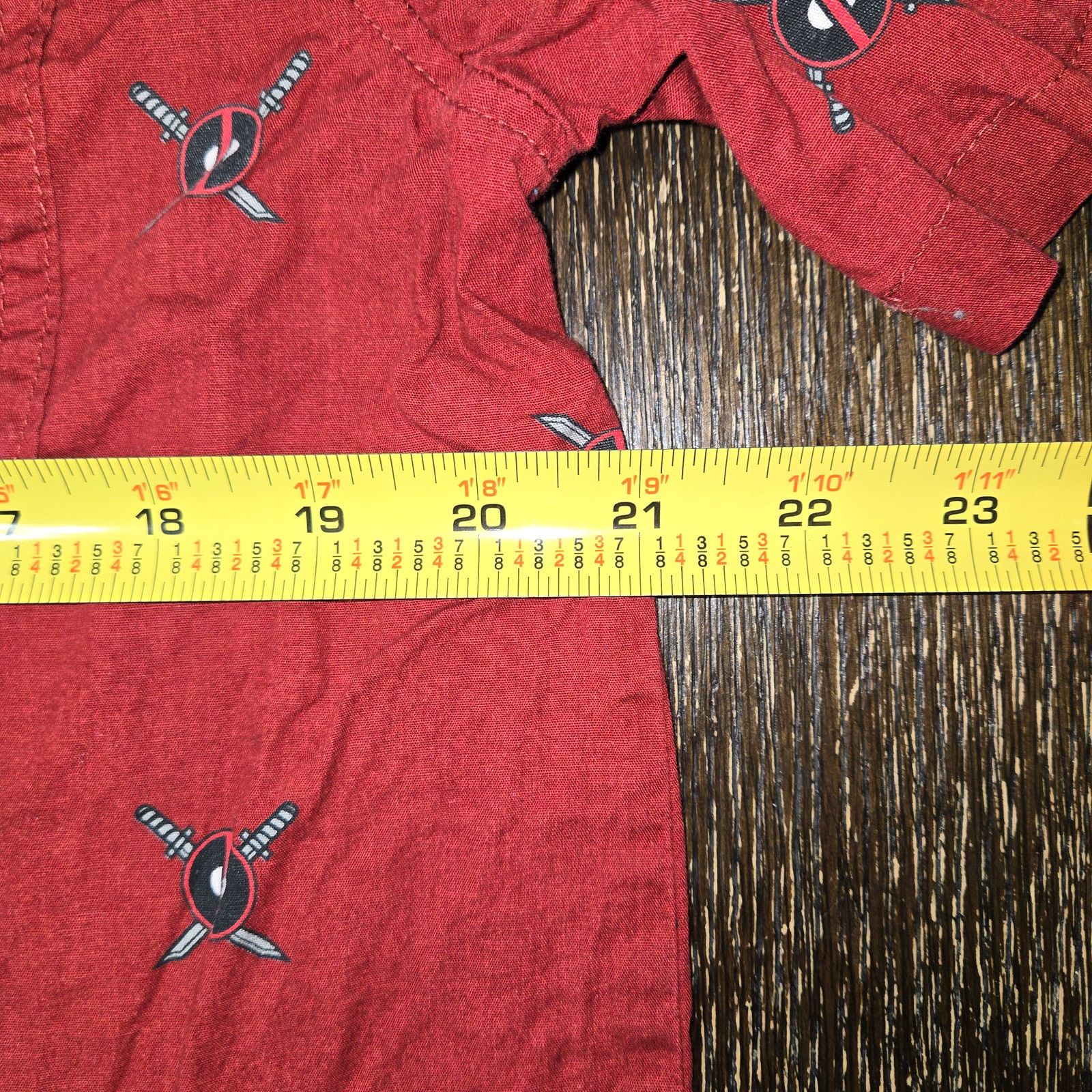 Marvel Comics Marvel Sz Large Deadpool Print Short Sleeve Button Up Size US L / EU 52-54 / 3 - 6 Thumbnail