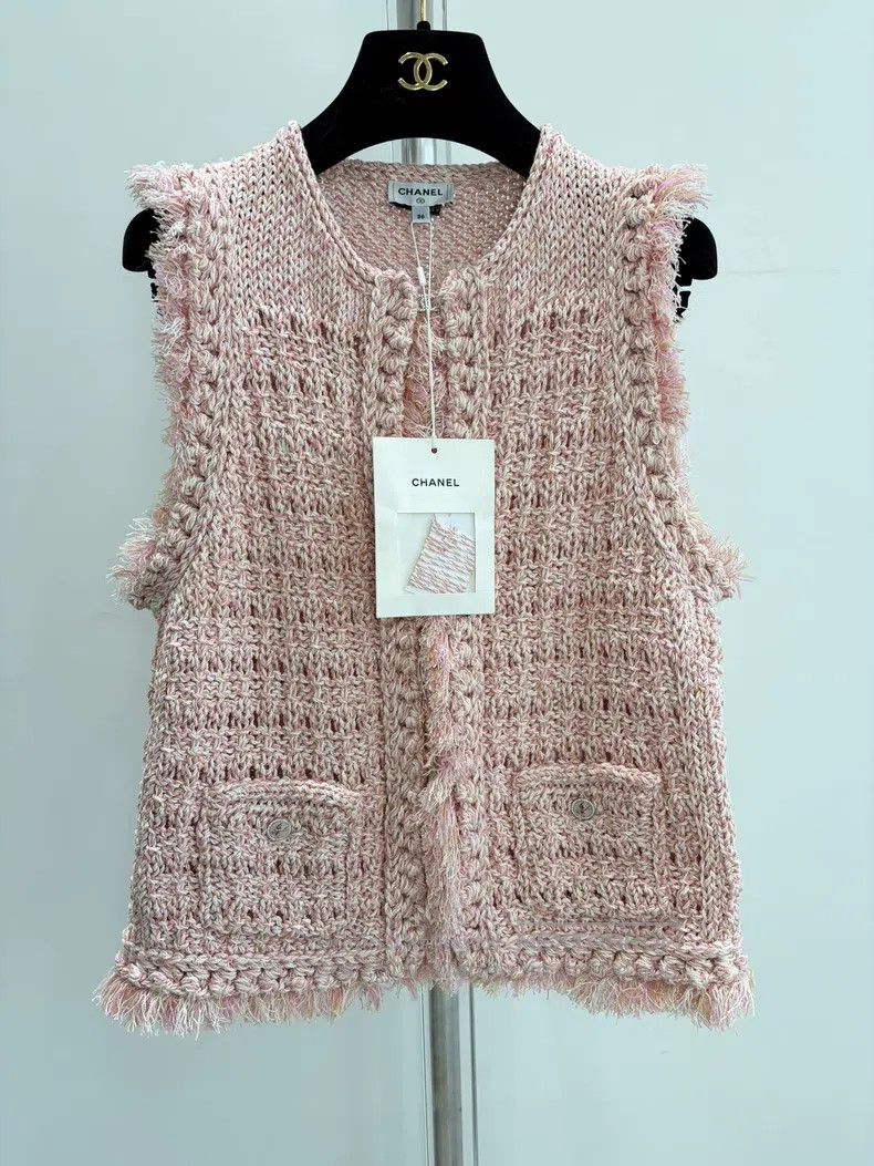 Chanel Chanel Hidden mixed-colour woven hollow tassel vest Size XS / US 0-2 / IT 36-38 - 1 Thumbnail