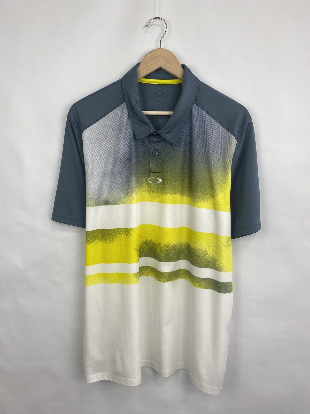 Oakley 🇺🇸 Vintage Y2K Oakley Art Polo T-Shirt Rare Asymmetrical Size US XL / EU 56 / 4 - 3 Thumbnail