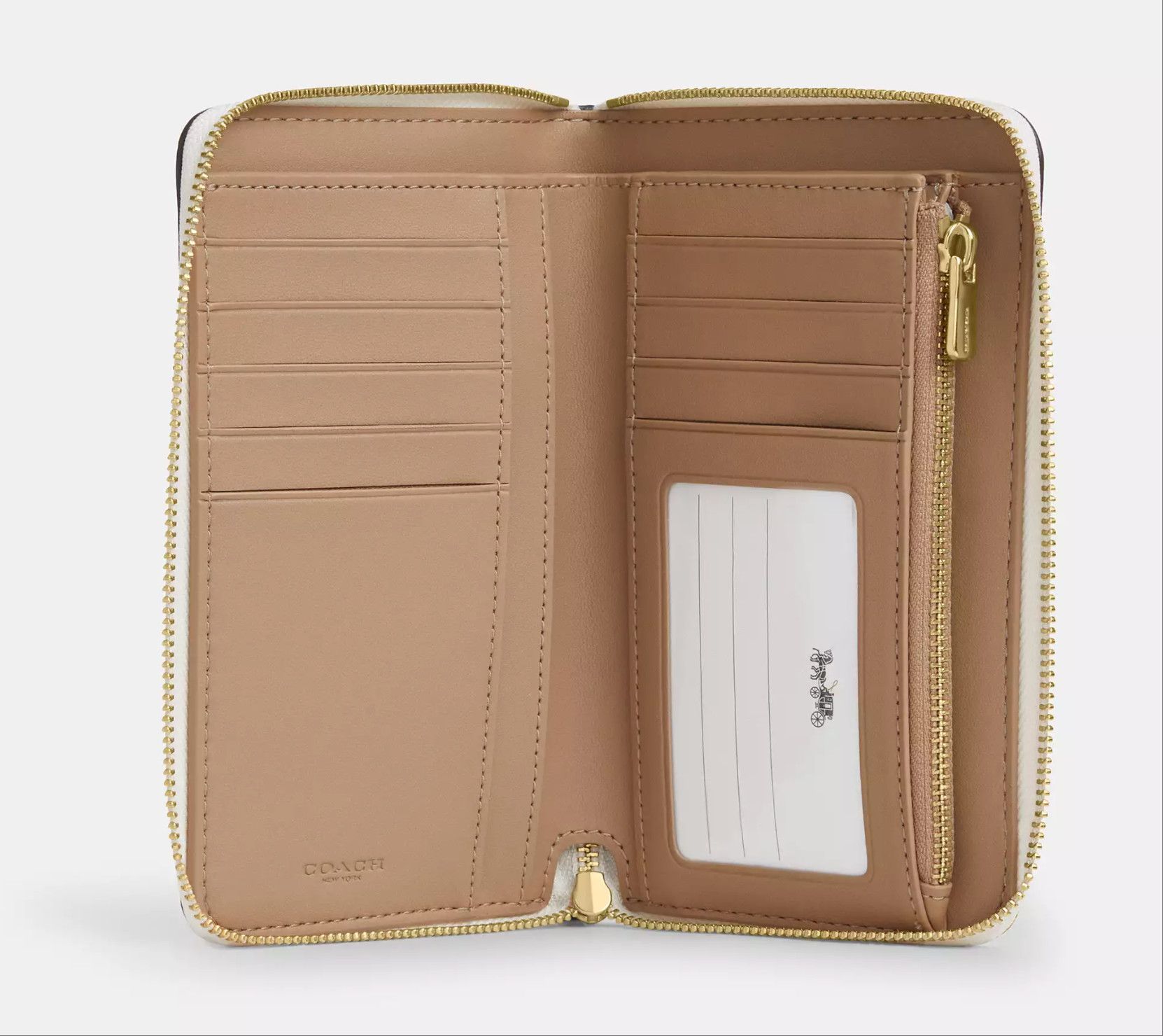 Coach Medium Id Zip Wallet With Varsity Stripe CBO79 Size ONE SIZE - 7 Thumbnail