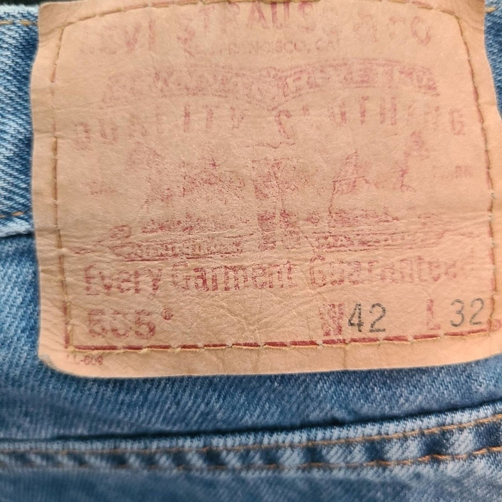 Levi's Levi's 505 Straight Leg Regular Fit Jeans Size US 42 / EU 58 - 3 Thumbnail