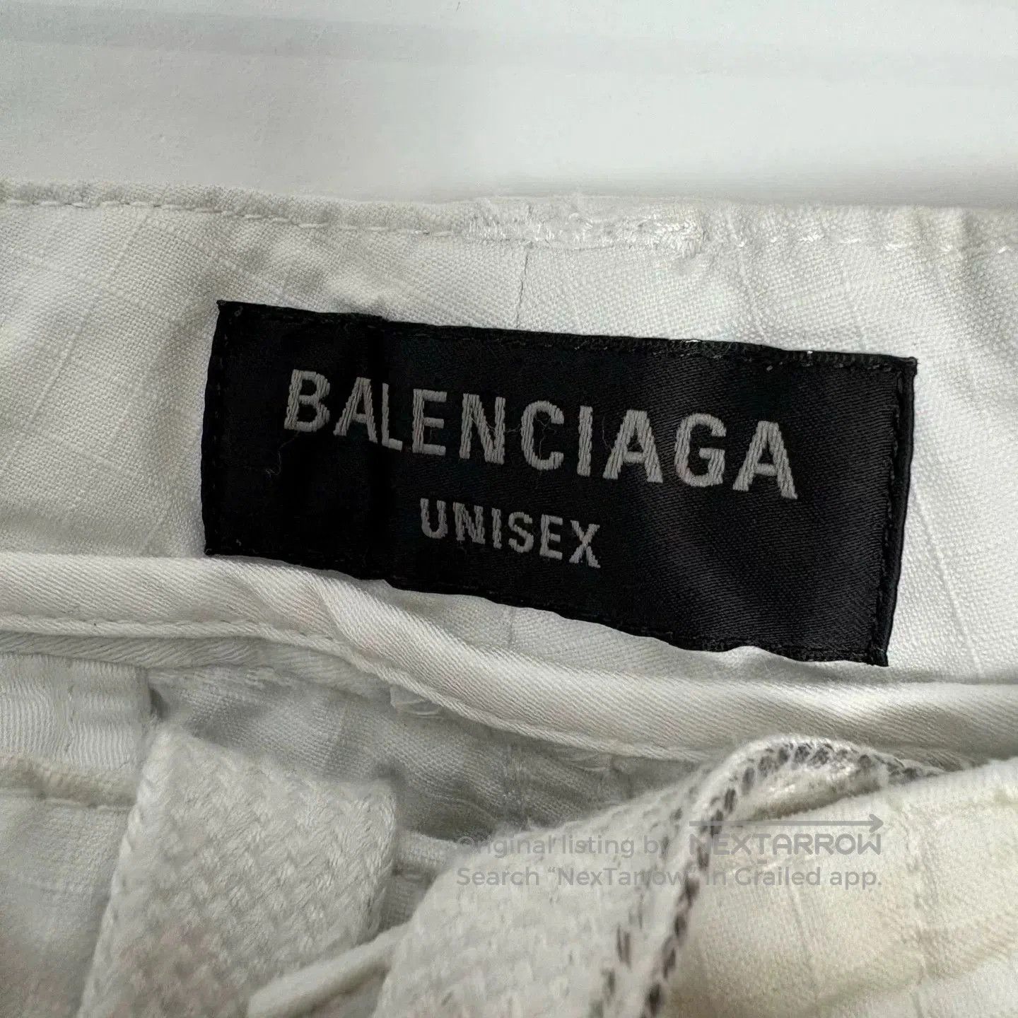 Balenciaga Balenciaga 25SS White Distressed Cargo Pants. Size US 26 / EU 42 - 3 Thumbnail