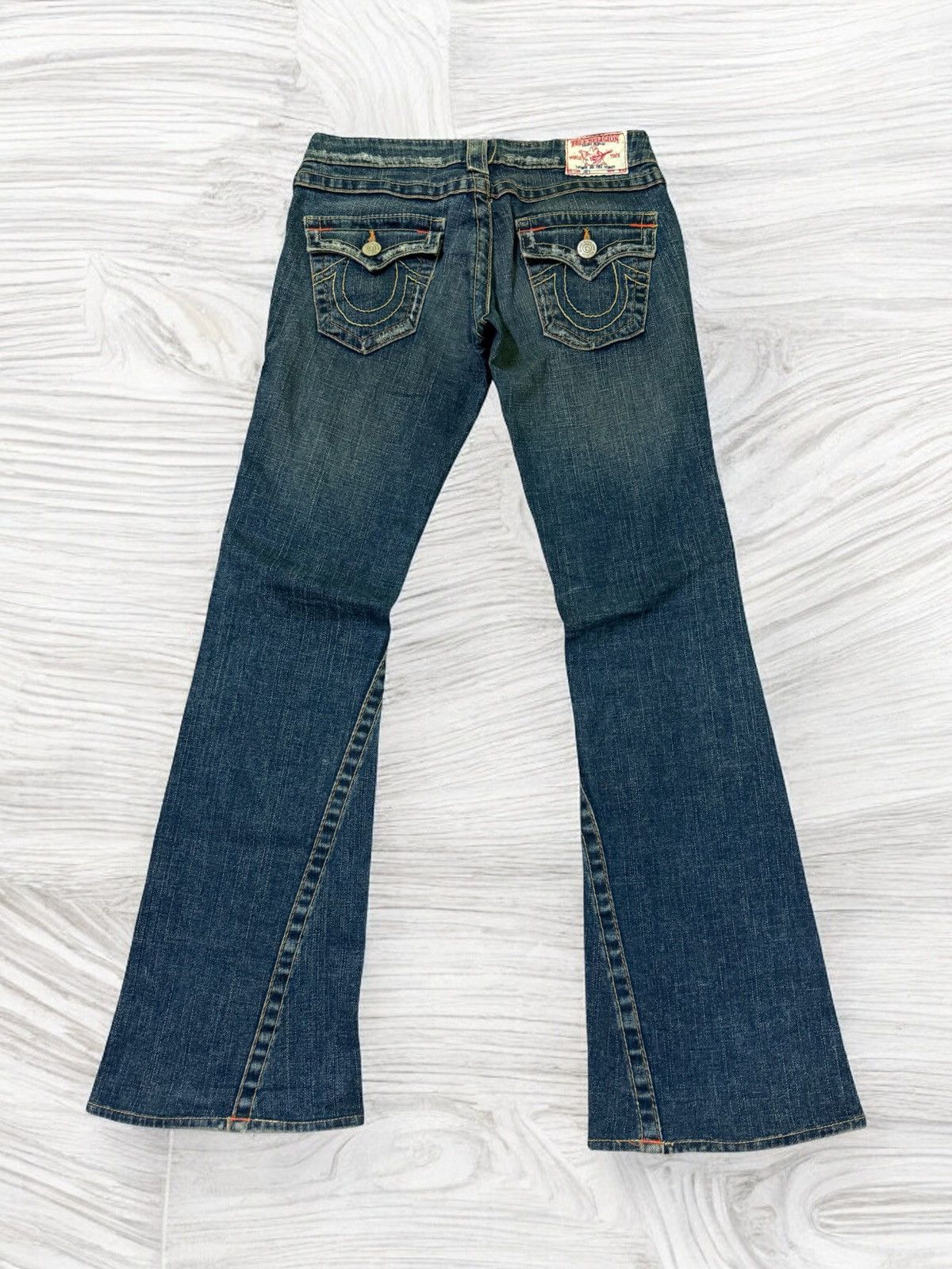 True Religion Flared TRUE RELIGION Distressed Low Rise Bootcut Size US 27 - 1 Thumbnail