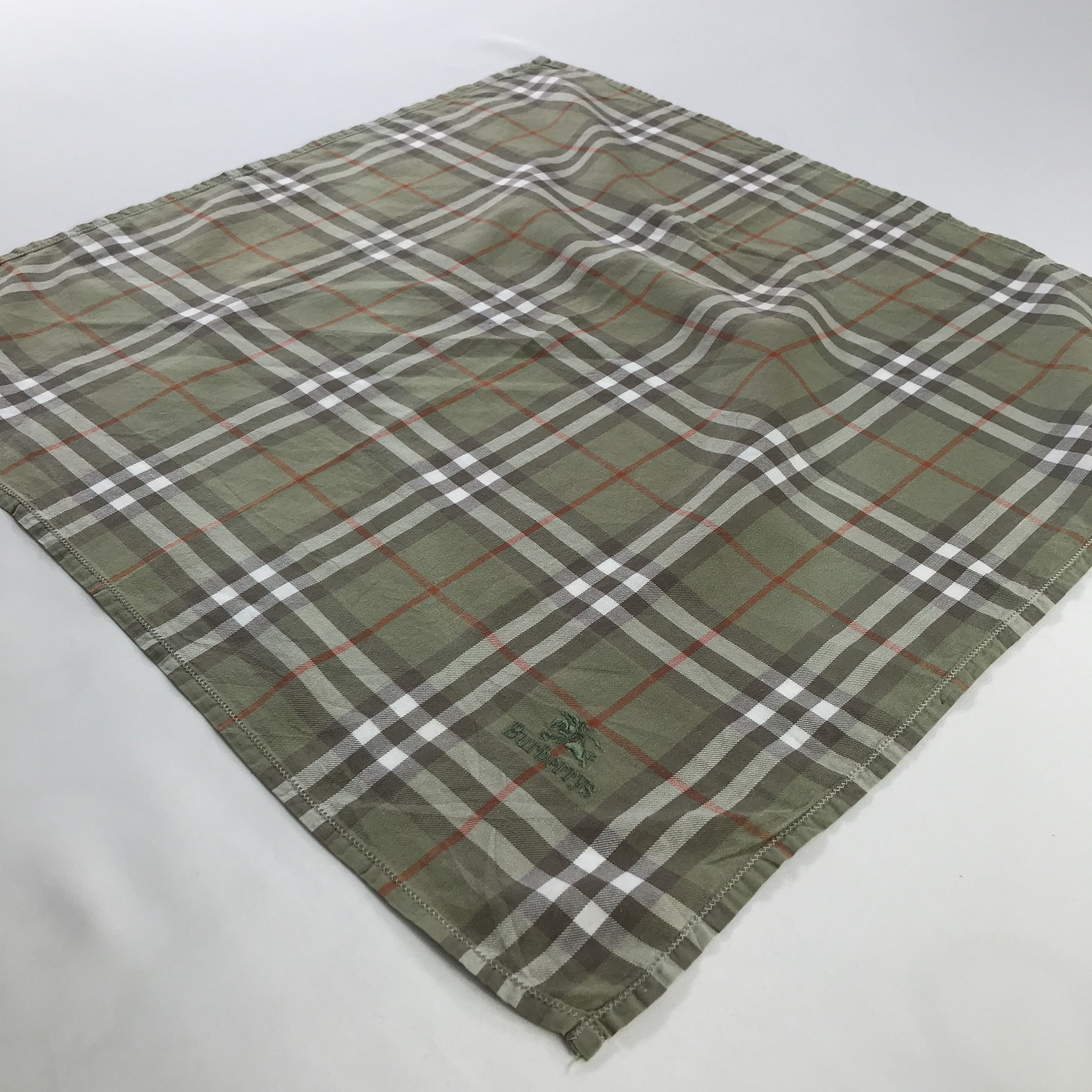 Burberry × Vintage Burberry Bandana / Handkerchief / Neckerchief - S1167 Size ONE SIZE - 2 Thumbnail