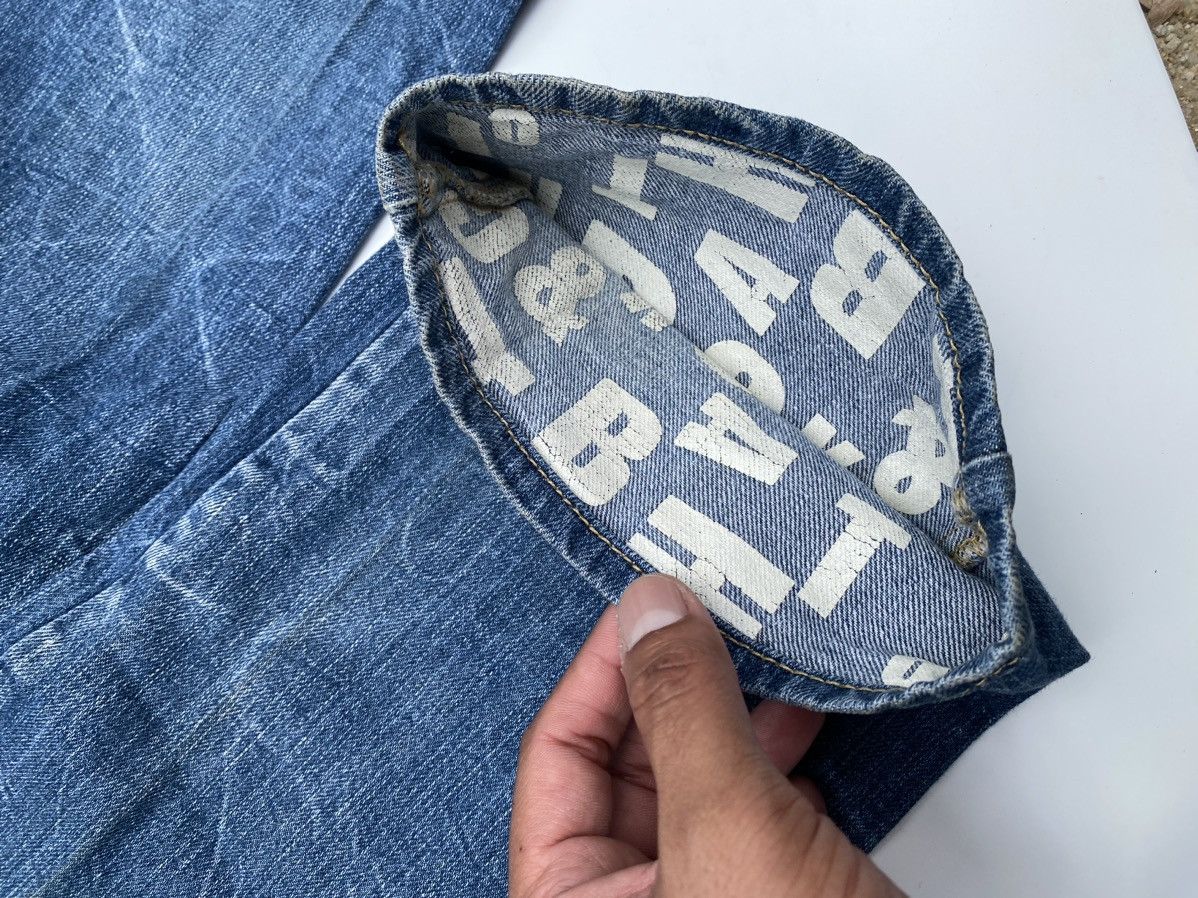 Japanese Brand Vtg Denim Double Waist Blue Flared Size US 35 - 10 Thumbnail