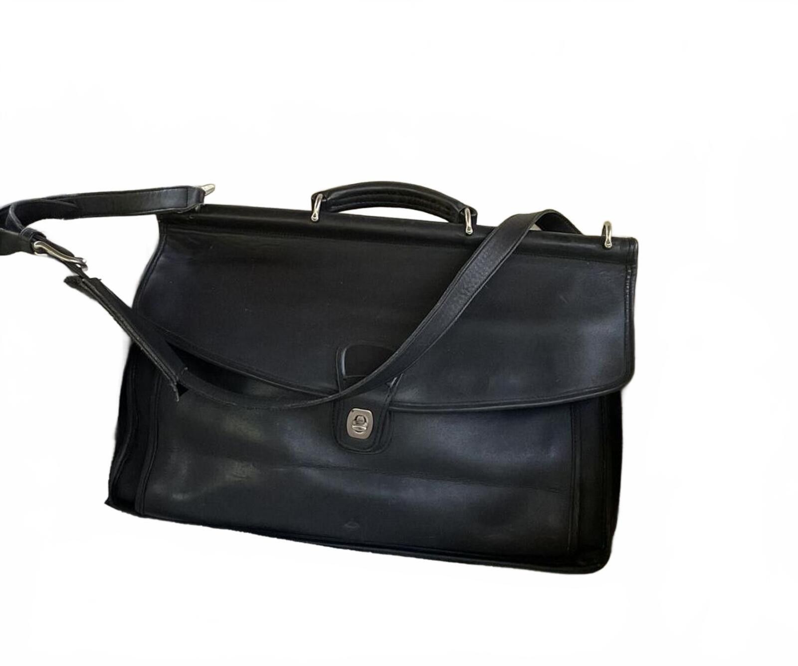 Coach × Vintage COACH ARCHIVE Leather Briefcase Vintage Bag Unisex
