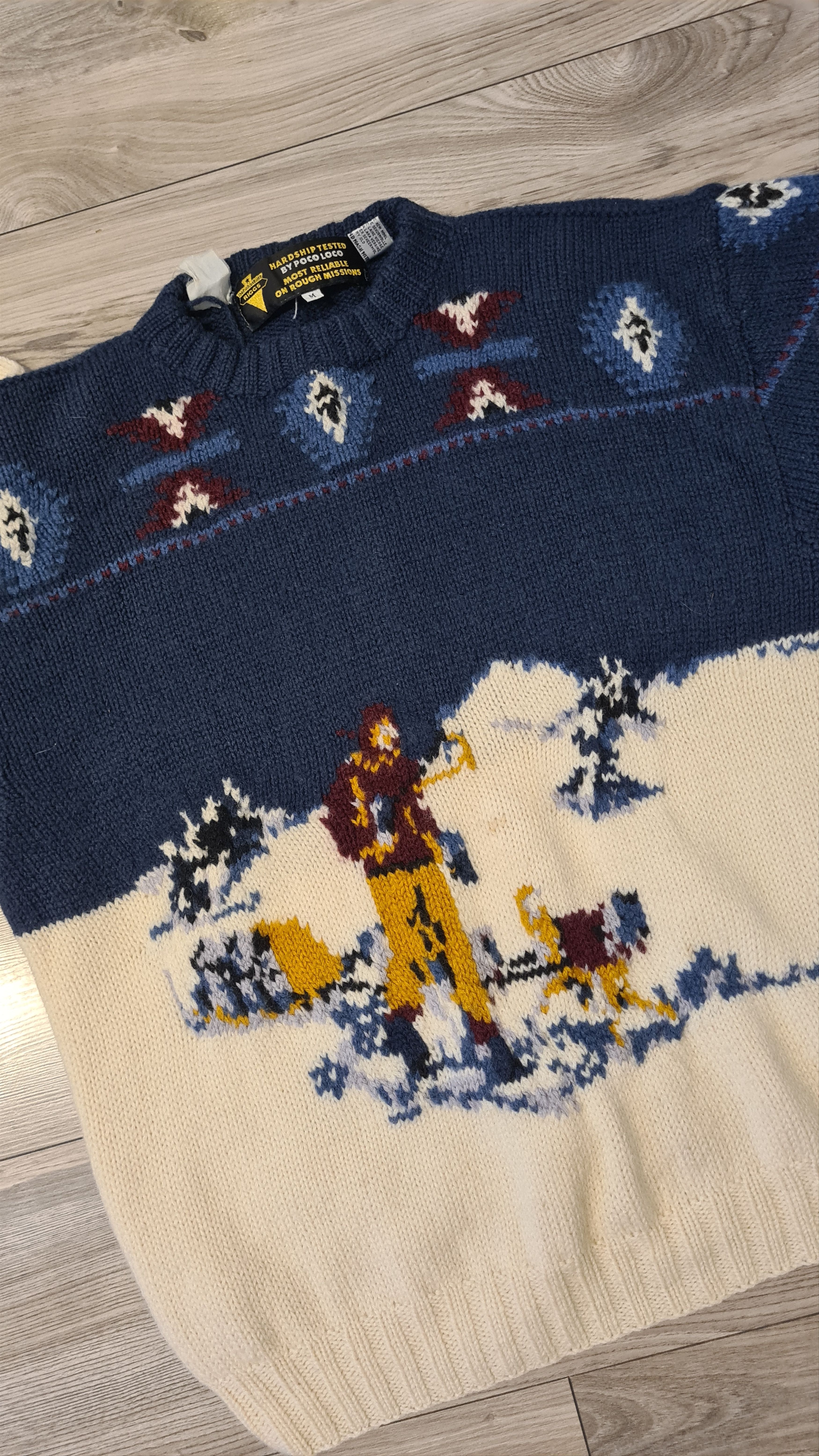 Other Vintage sweater wool Poco Loco outdoor, 90s Size US M / EU 48-50 / 2 - 3 Thumbnail