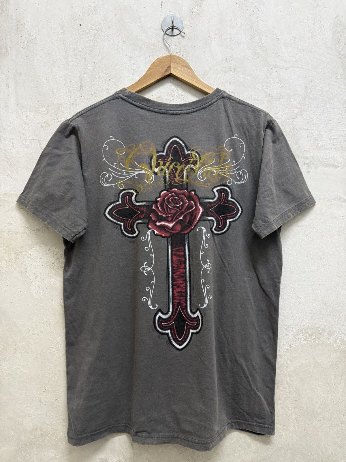 Affliction 2000s Minute Mirth affliction style Cross y2k Tees Size US L / EU 52-54 / 3 - 1 Thumbnail