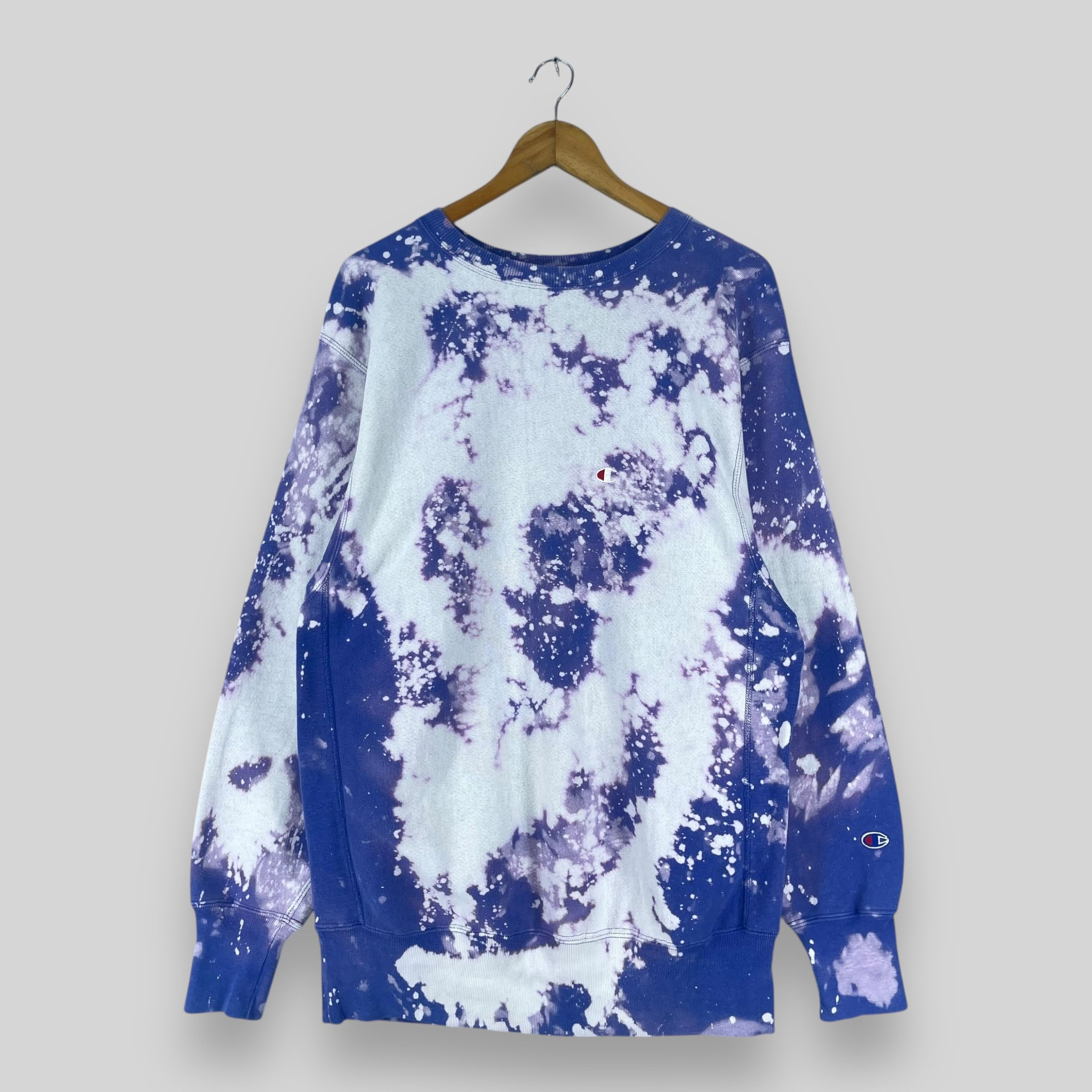 Champion Vintage 80's CHAMPION Distressed Bleached Sweatshirt Size US M / EU 48-50 / 2 - 1 Thumbnail