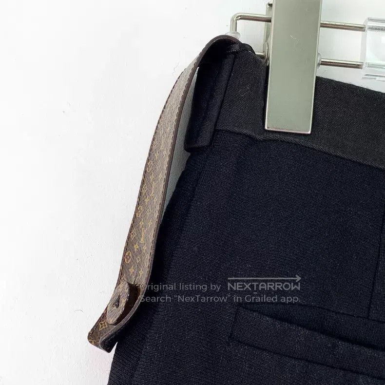 Louis Vuitton Louis Vuitton Black Linen Wool Mixed Straight Leg Shorts Size US 34 / EU 50 - 5 Thumbnail
