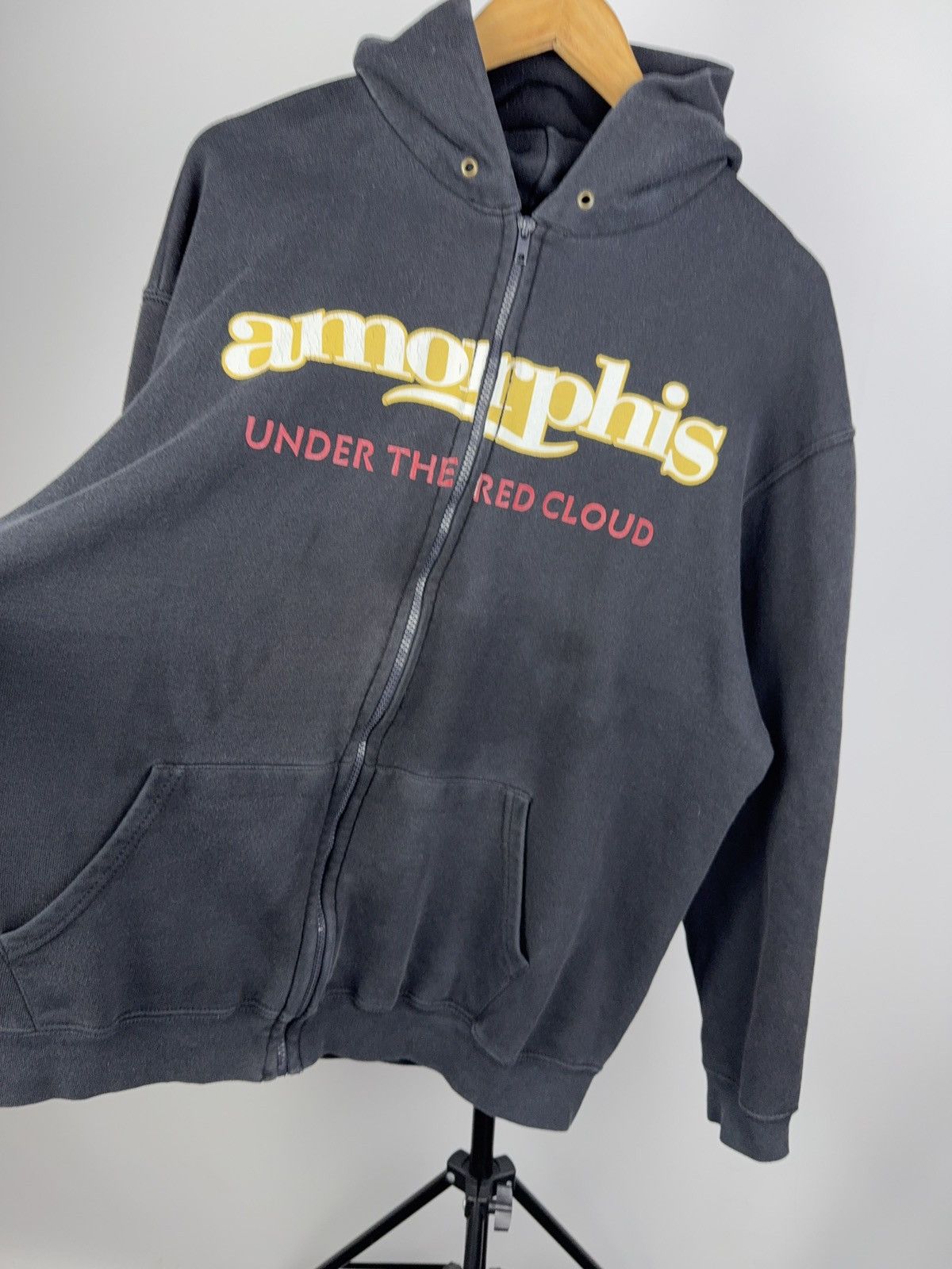 Band Tees Vintage 00s Amorphis Metal Hoodie 2015 Tour Zip-Up Size US L / EU 52-54 / 3 - 3 Thumbnail