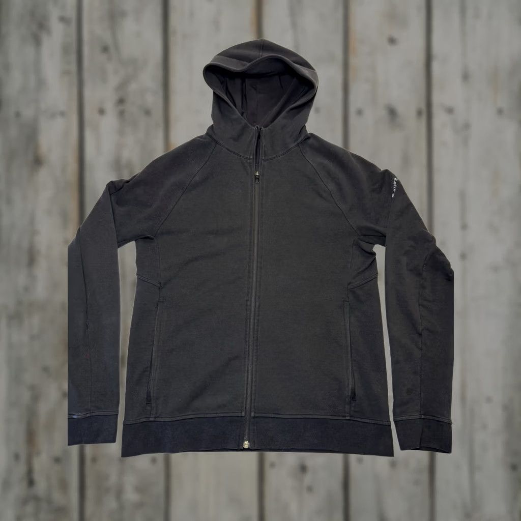 Lululemon Lululemon City Sweat Black Thermo Full Zip Hoodie Performance Mens M Full Zip Hooded Pockets Logo Zipper Fall Winter Spring Size US M / EU 48-50 / 2 - 1 Thumbnail