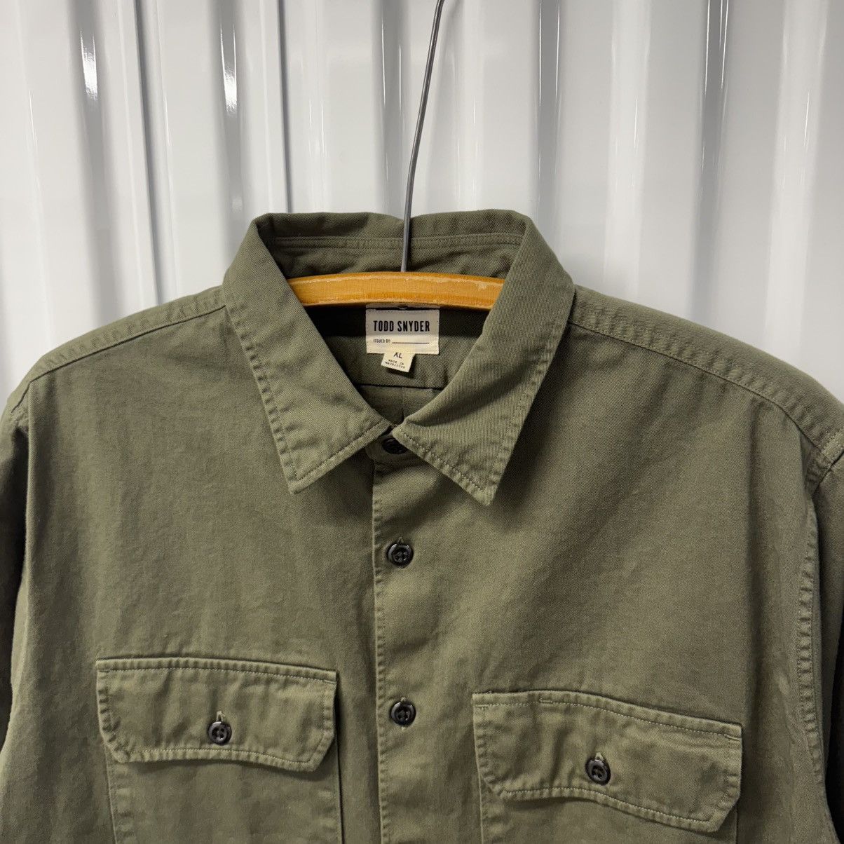 Todd Snyder RARE Todd Snyder UTILITY CPO SHIRT OG107 Olive Size US XL / EU 56 / 4 - 3 Thumbnail
