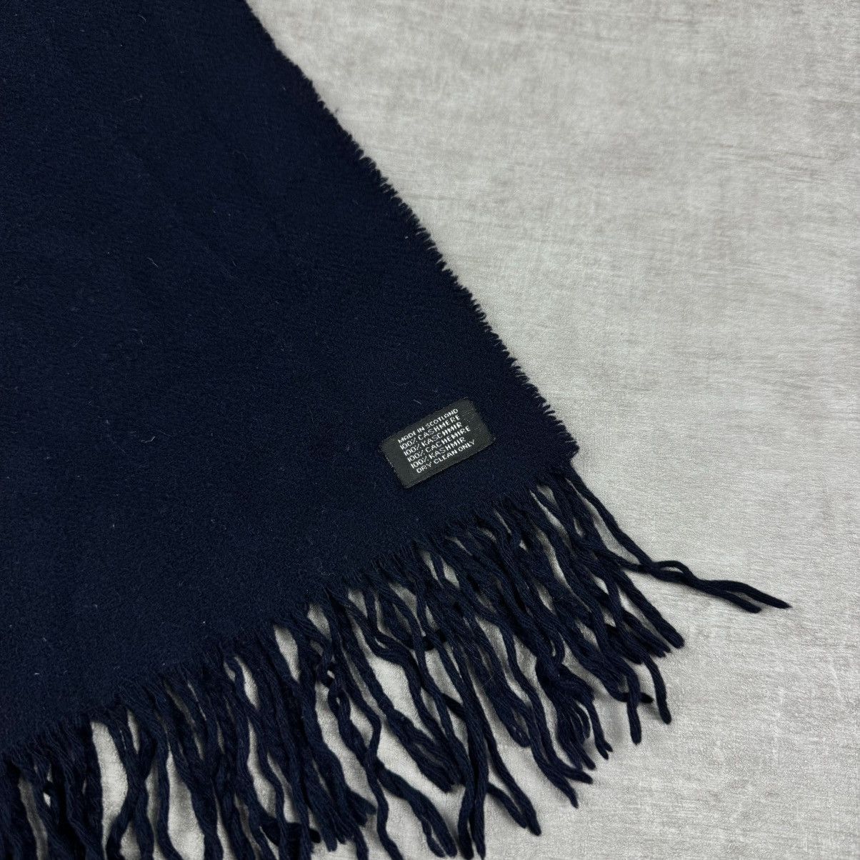 Other Cashmere Navy Scarf Size ONE SIZE - 3 Thumbnail