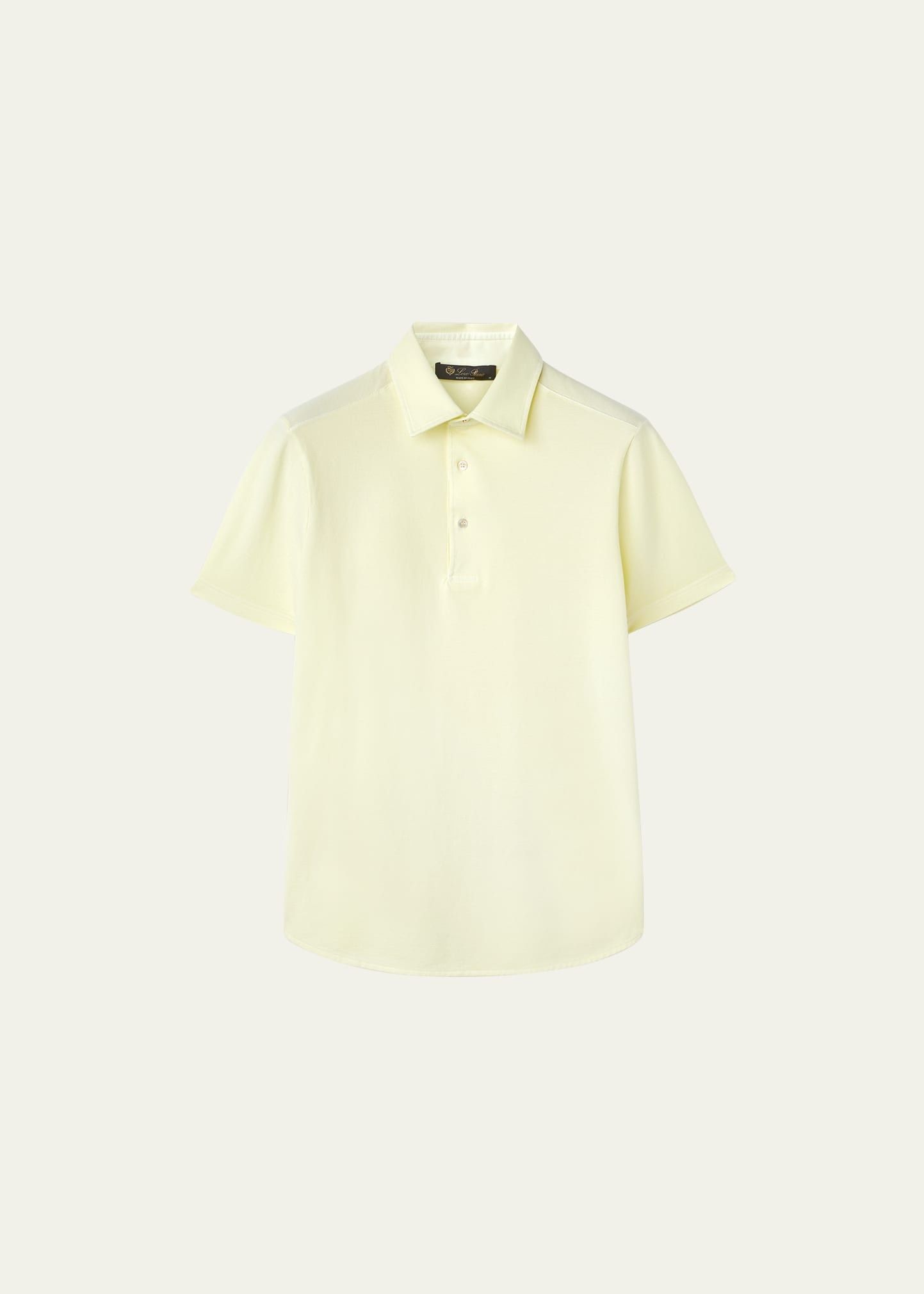 Loro Piana o1w1db10125 FAN5407 Polo Shirt in Ivory Size US M / EU 48-50 / 2 - 1 Thumbnail