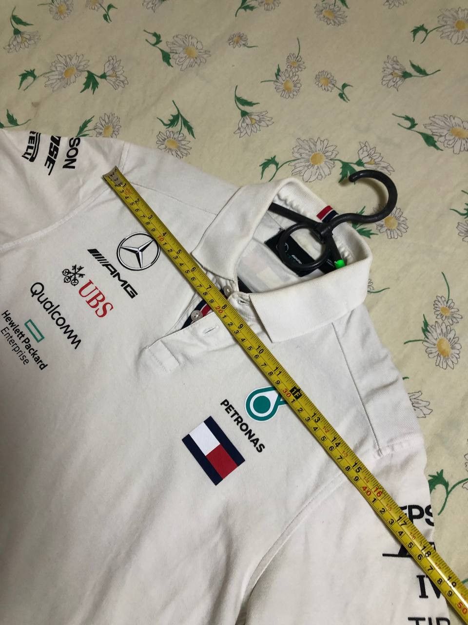 Tommy Hilfiger Tommy Hilfiger Petronas AMG Polo Shirt Mens Large White Fl Size US S / EU 44-46 / 1 - 15 Thumbnail