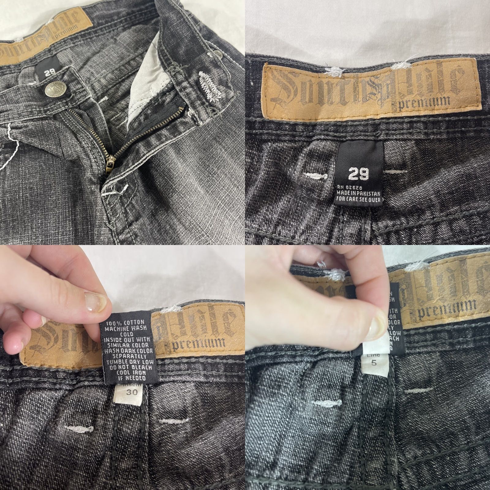 Southpole VINTAGE Southpole Jeans Black Embroidered Flap Pocket Y2K 29x30 Denim Jeans Men Regular 30in Inseam Black Embroidered Flap Pocket Y2K Jeans Size US 29 - 8 Thumbnail