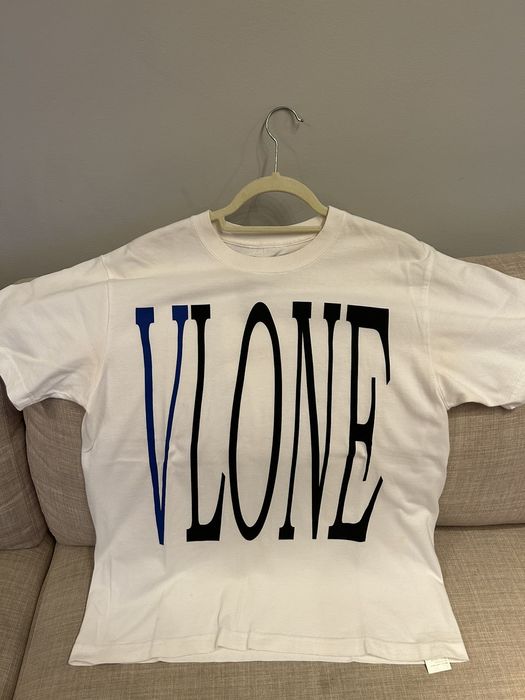 Vlone blue 2024 staple tee