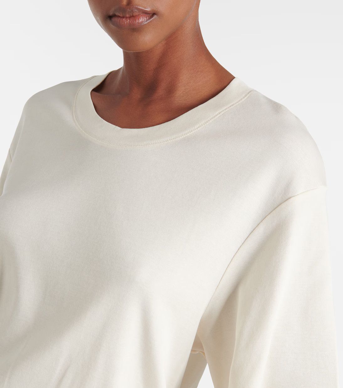 Lemaire o1s22i1n1024 Maxi T-Shirt Style Dress in Neutro Size M / US 6-8 / IT 42-44 - 4 Thumbnail