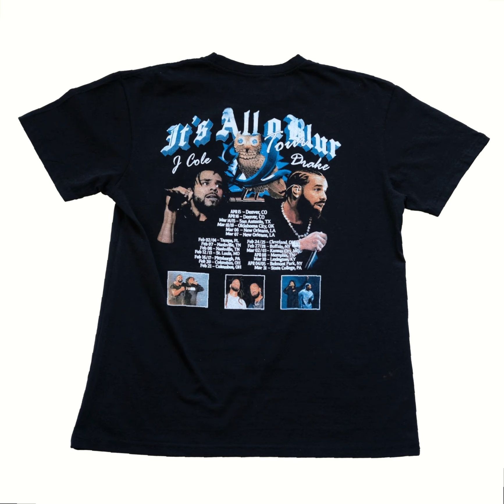 Vintage VINTAGE Drake J Cole Rap Tee VGT 90s NEW Retro Hip Hop Its All A Blur Black T Shirt XL Men Size US XL / EU 56 / 4 - 3 Thumbnail