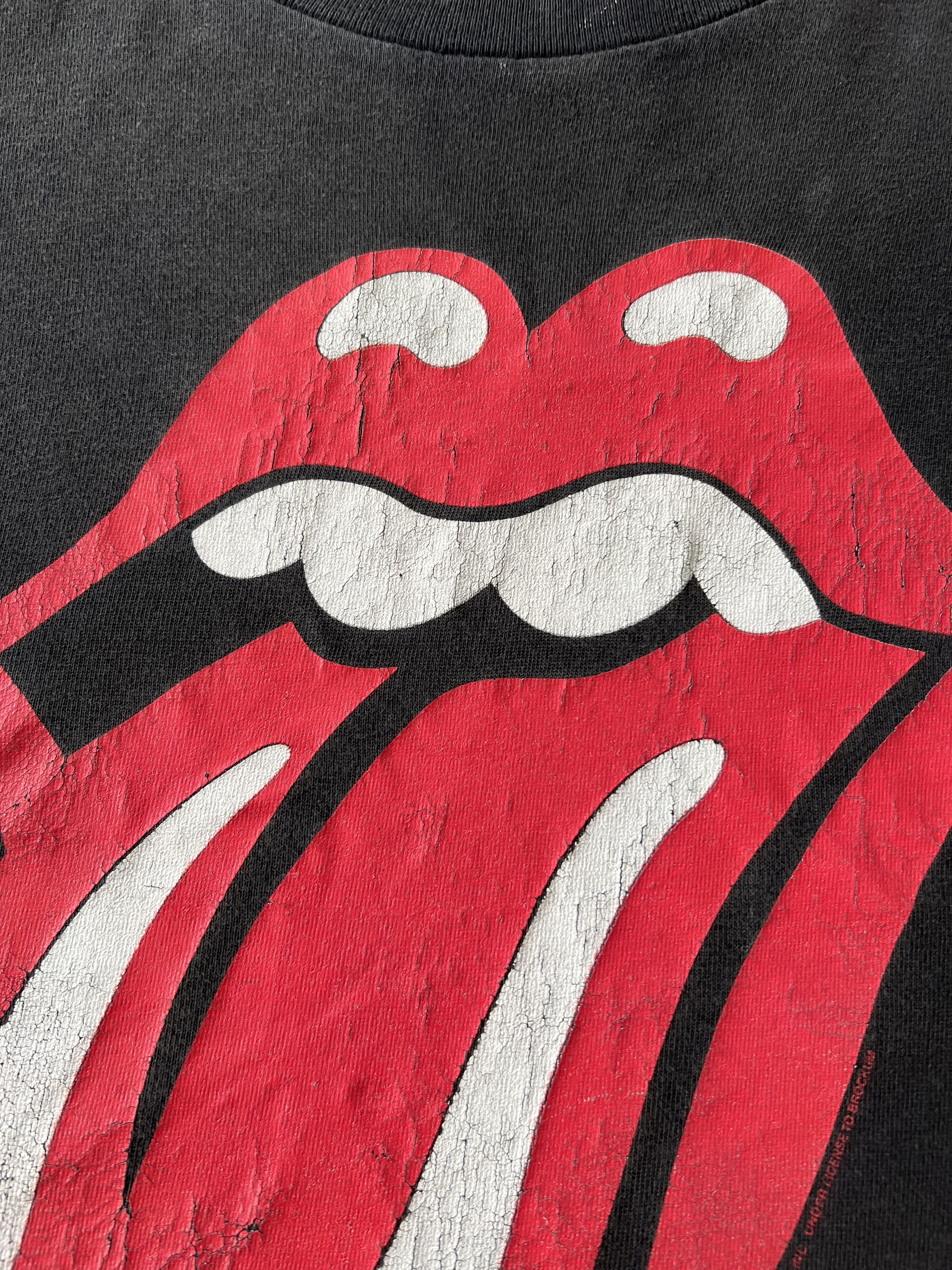 Band Tees Vintage 1995 The Rolling Stones Voodoo Lounge Black T-shirt Size US XL / EU 56 / 4 - 6 Thumbnail