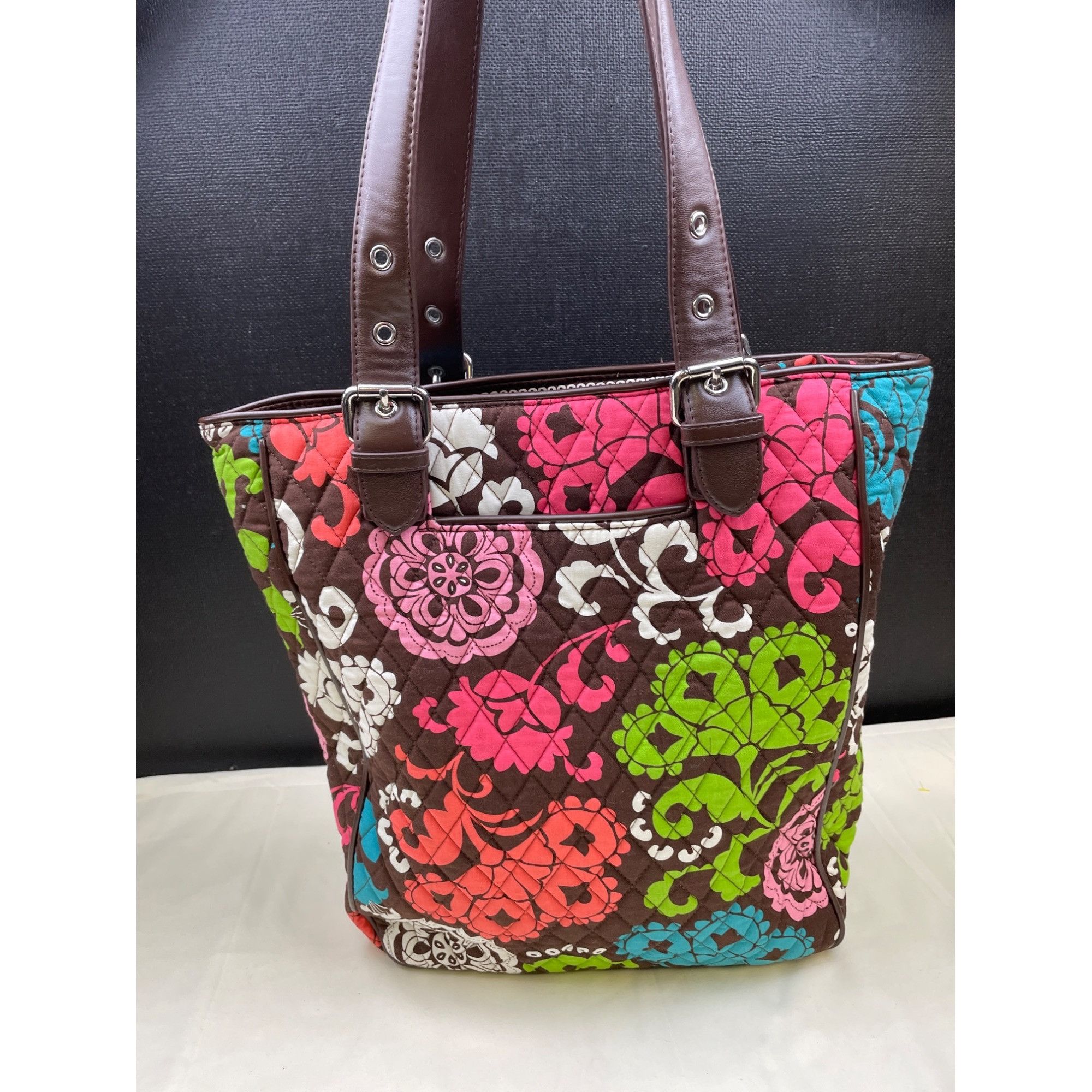 Vera Bradley Vera Bradley Lola floral Women's Tote Purse Shoulder bag Bro Size ONE SIZE - 1 Thumbnail