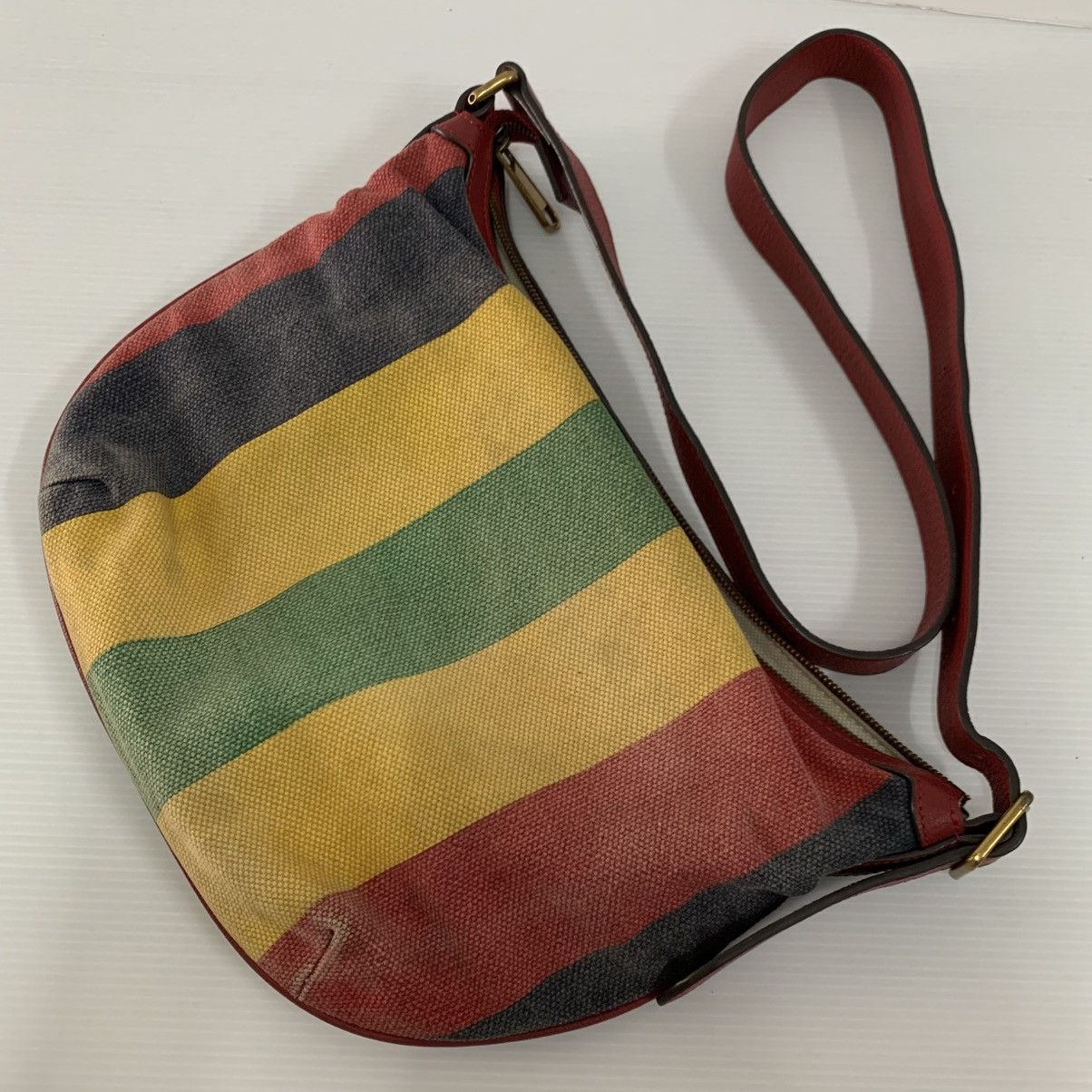 Gucci Gucci Canvas Baiadera Stripe Shoulder Bag Size ONE SIZE - 3 Thumbnail