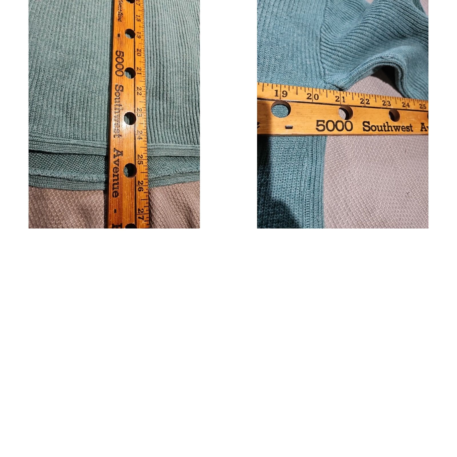 Vintage Chicos Womens Shirt Blue Teal Knit Pullover V-Neck 3/4 Sleeve Casual Top XS?L Size L / US 10 / IT 46 - 9 Thumbnail