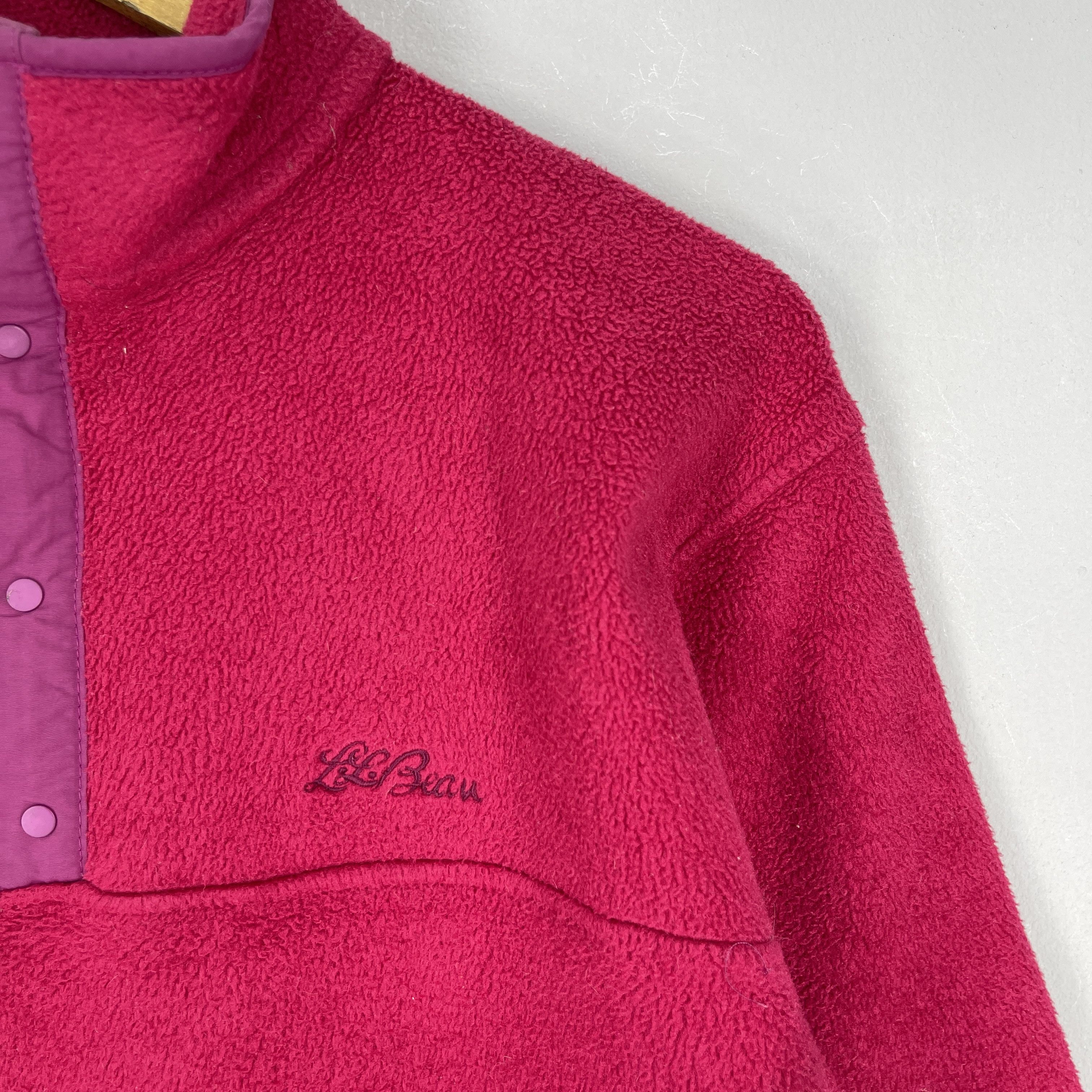 L.L. Bean Vintage 90's LL BEAN Pullover Button Up Fleece Jacket Size US M / EU 48-50 / 2 - 3 Thumbnail