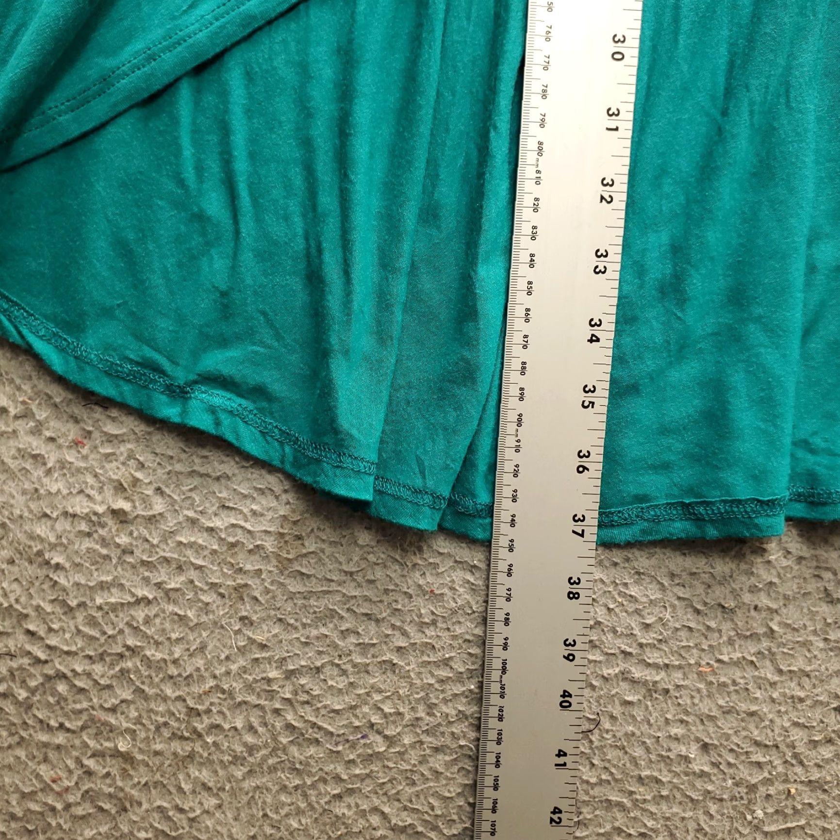Vintage Poetry Womens Skirt L Green Maxi A-Line Stretch Pull On Size 36" / US 14 / IT 50 - 4 Thumbnail