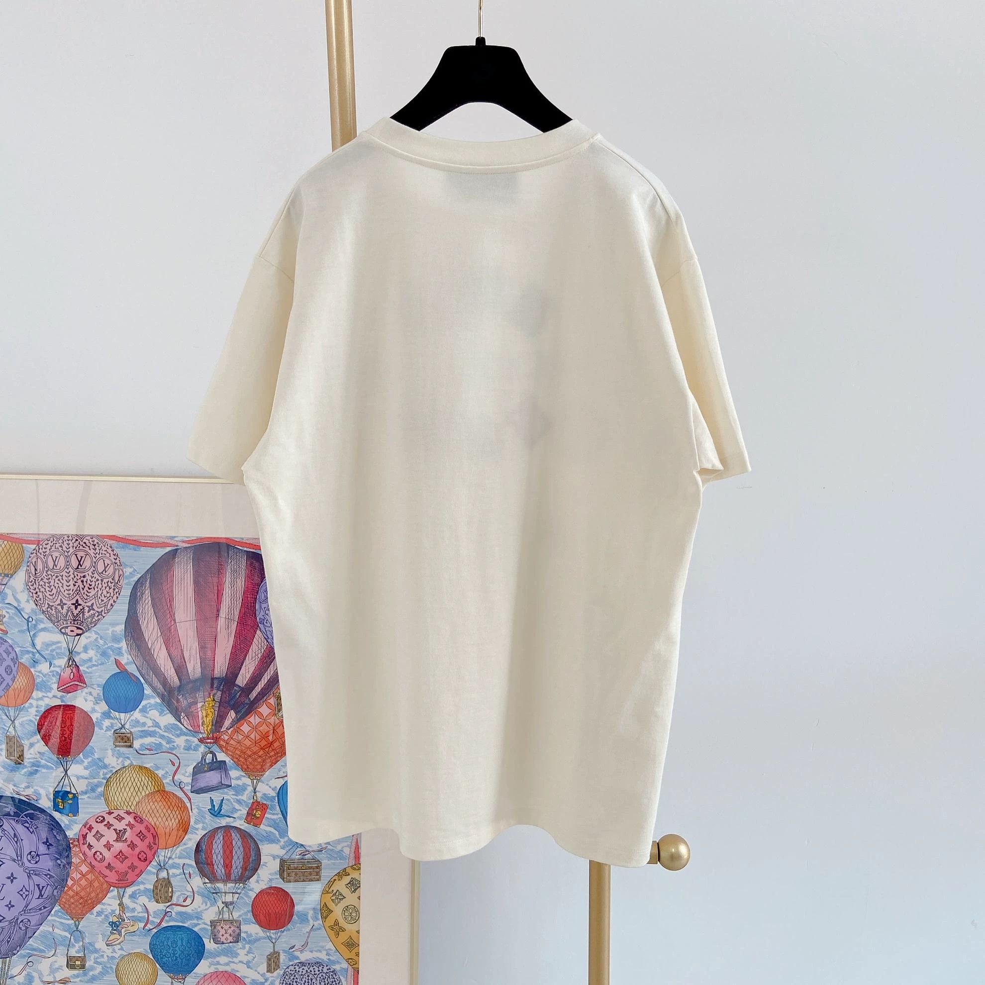 Gucci Gucci Beige Embroidered T-shirt S Size US S / EU 44-46 / 1 - 2 Thumbnail