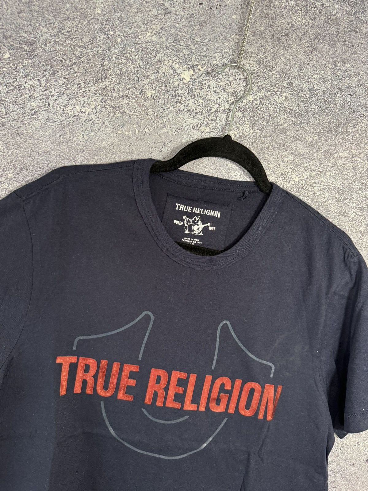 True Religion × Vintage Vintage True Religion Blue big logo tee Size US M / EU 48-50 / 2 - 8 Thumbnail