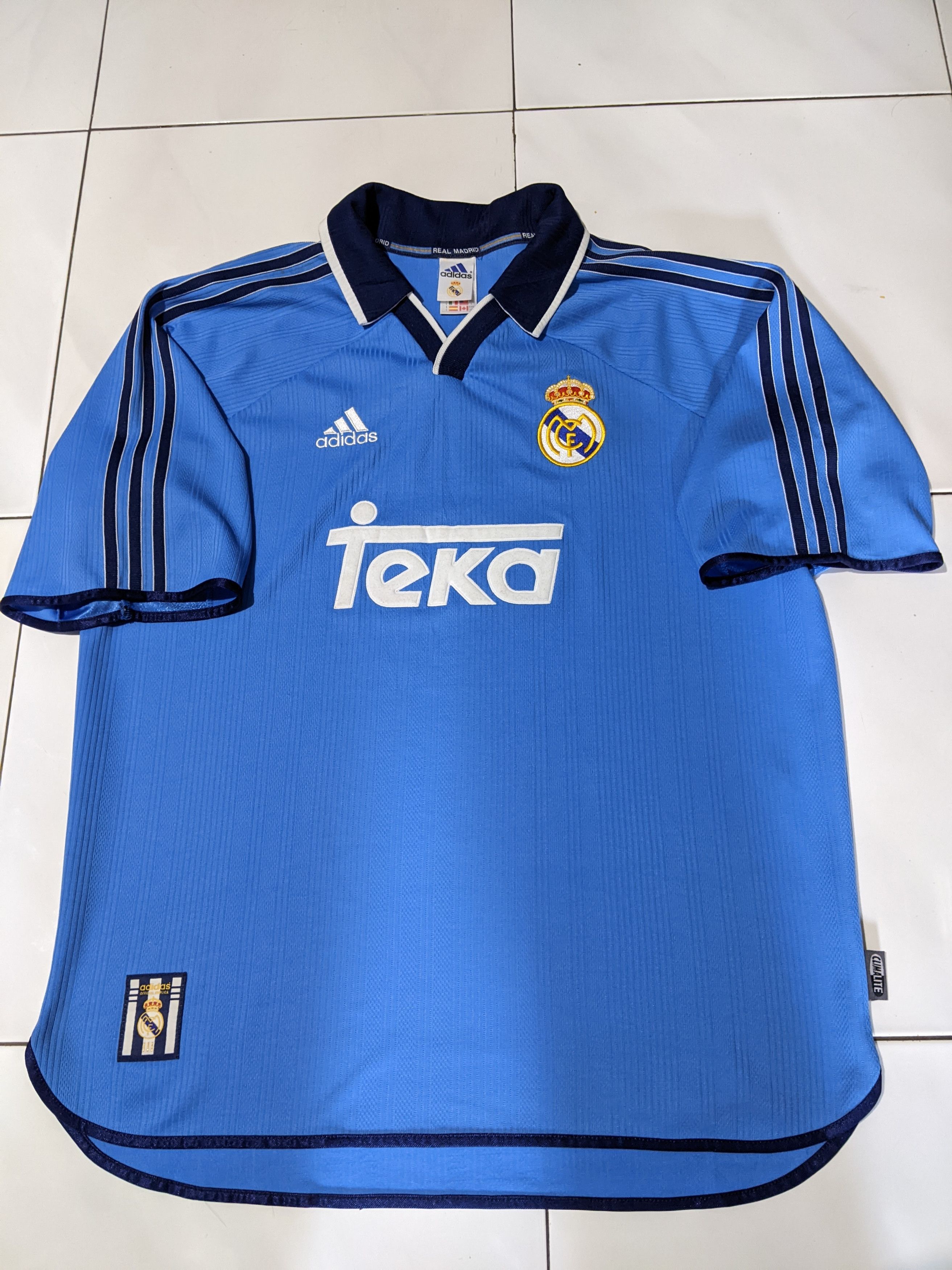 Adidas Real Madrid third 1999-00 Carlos Jersey football shirt Size US L / EU 52-54 / 3 - 1 Thumbnail