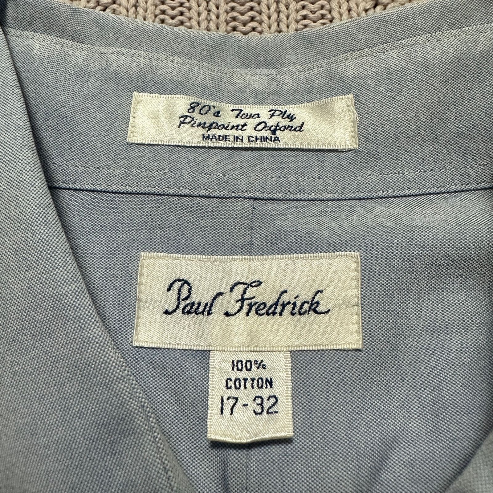 Paul Fredrick Paul Fredrick blue long sleeve button down size 17 Size US XL / EU 56 / 4 - 5 Thumbnail