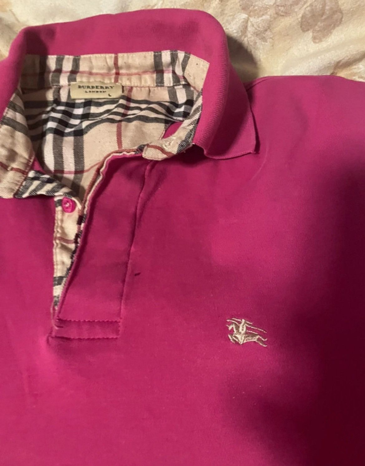 Burberry Pink burberry polo shirt Size US M / EU 48-50 / 2 - 4 Thumbnail