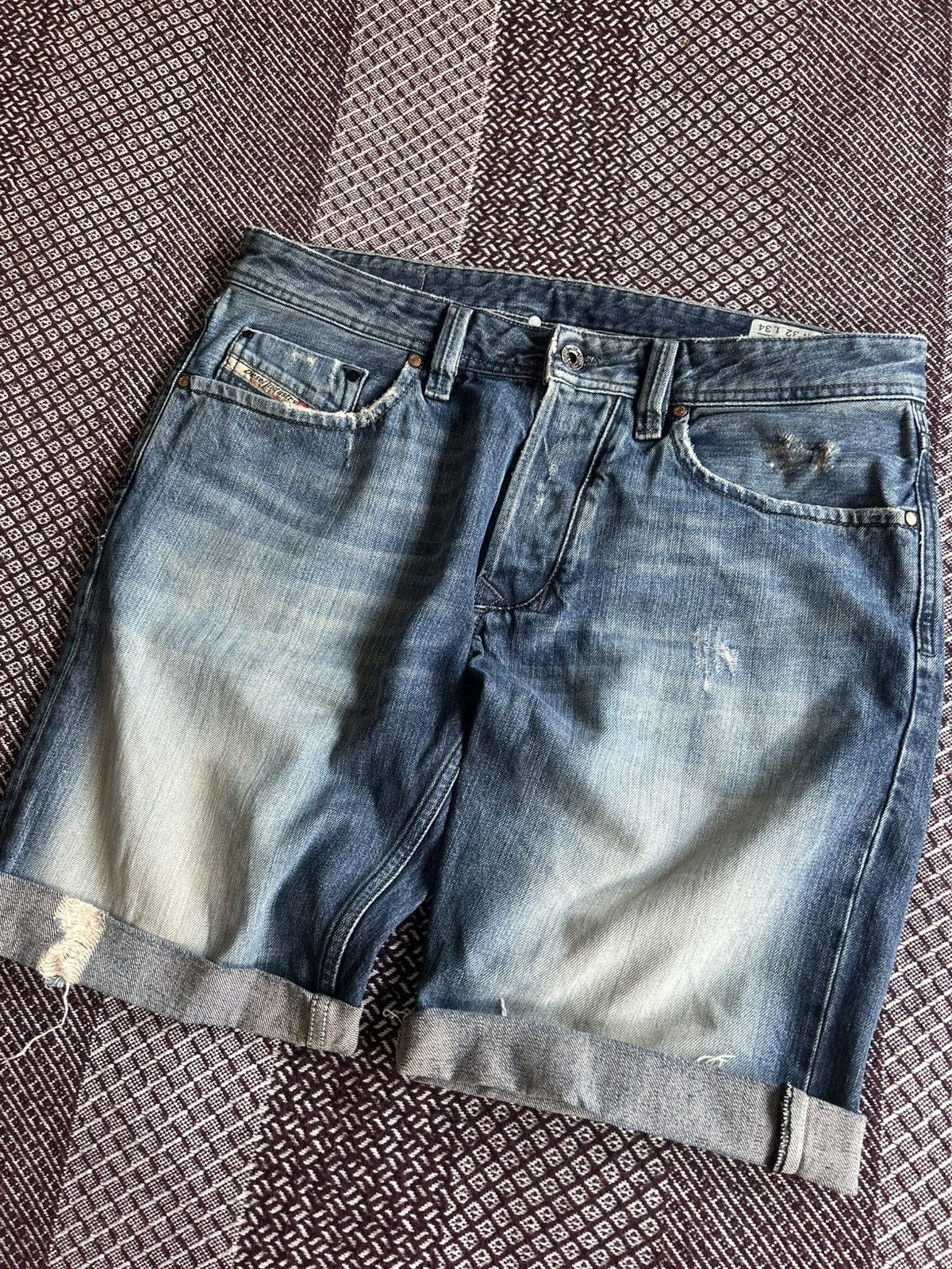 Vintage Vintage Diesel Larkee Denim Shorts Faded Japanese Size 32x34 Size US 32 / EU 48 - 8 Thumbnail