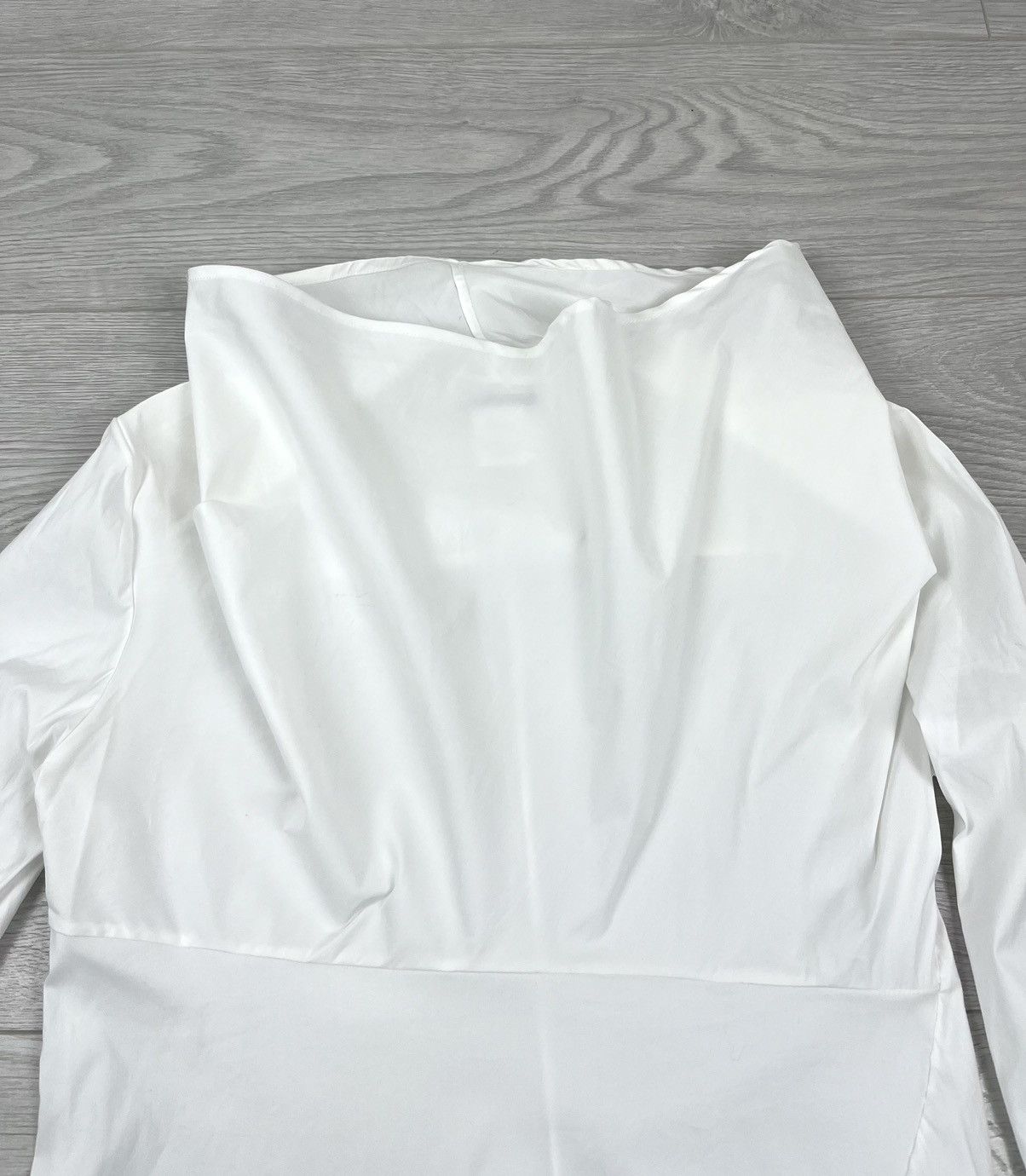 Le Grande Bleu (L.G.B.) Sarah Pacini White Light Avante Garde Dress Size M / US 6-8 / IT 42-44 - 4 Thumbnail