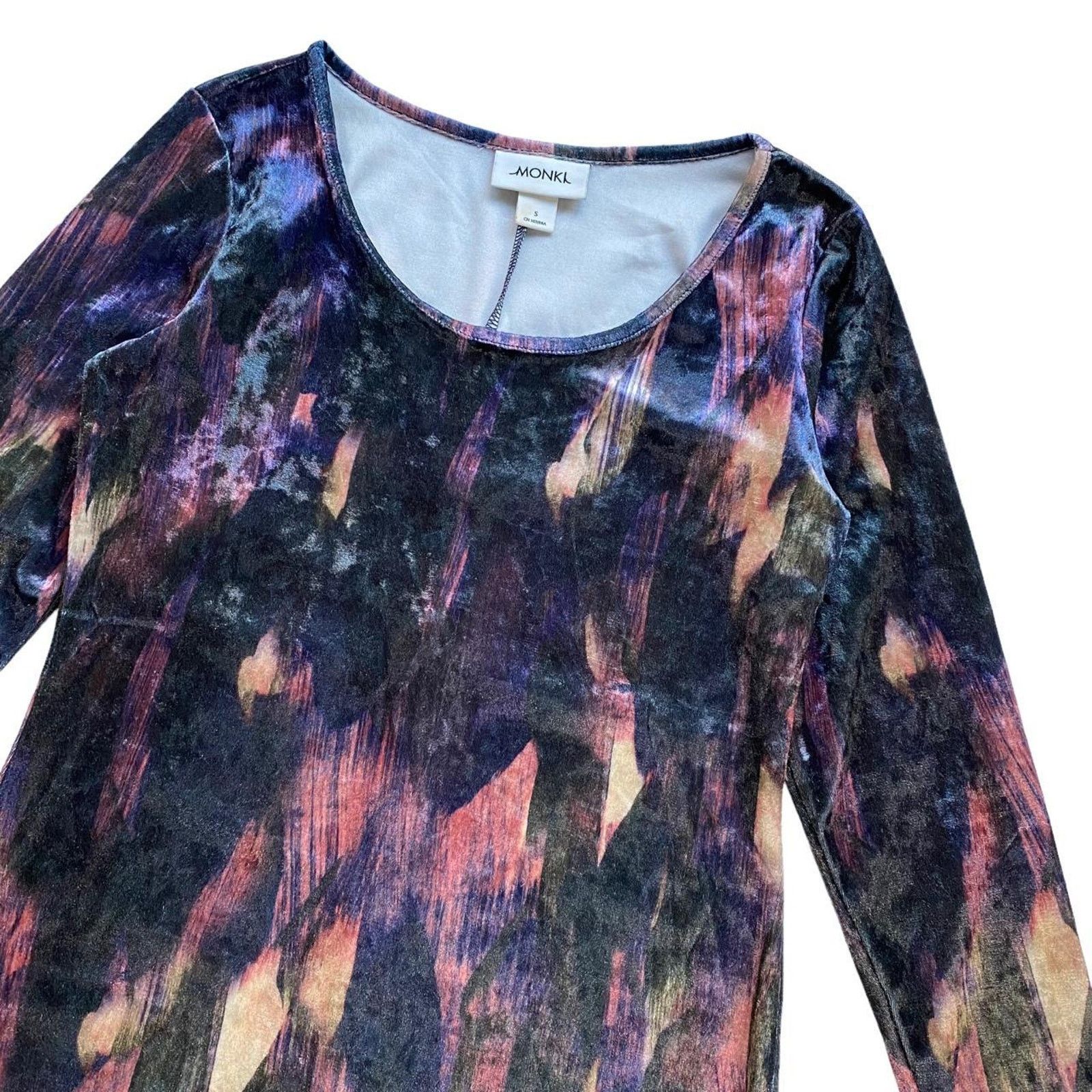 Other Monki Velour Ethereal Bodycon Mini Dress Size Small (UK 10) Size S / US 4 / IT 40 - 2 Thumbnail
