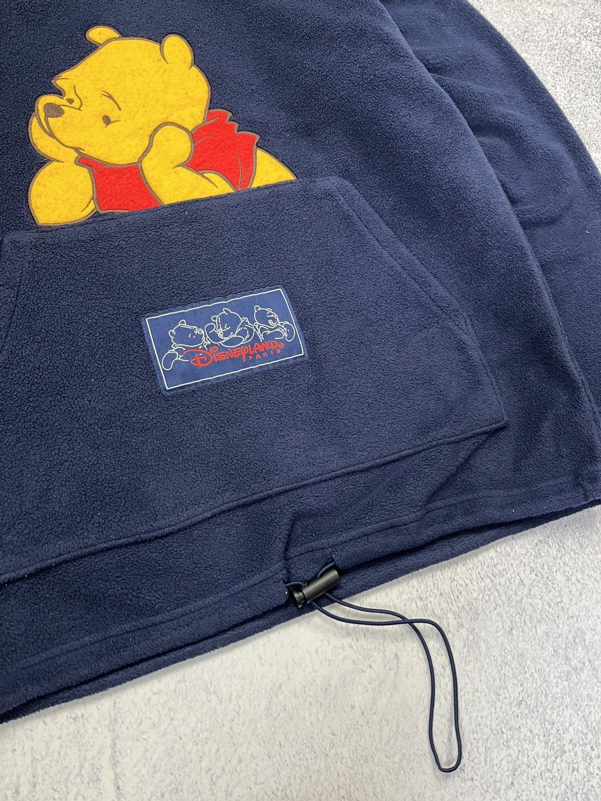 Vintage Disneyland Paris Winnie the Pooh Fleece Hoodie Big Logo Size US S / EU 44-46 / 1 - 6 Thumbnail